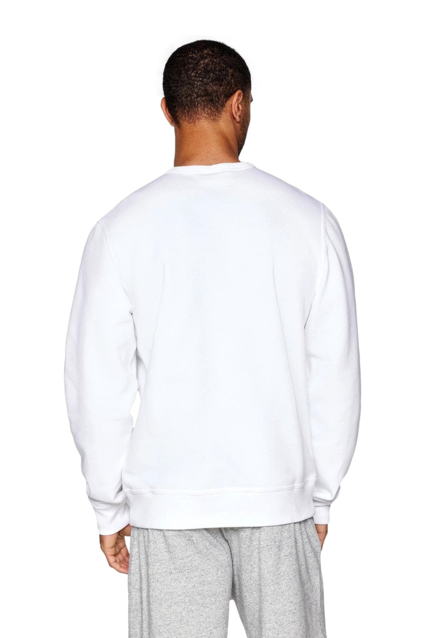 SUDADERA CHAMPION BLANCA SMALL EMBROIDERED LOGO CREWNECK SWEATSHIRT - AREA ZERO