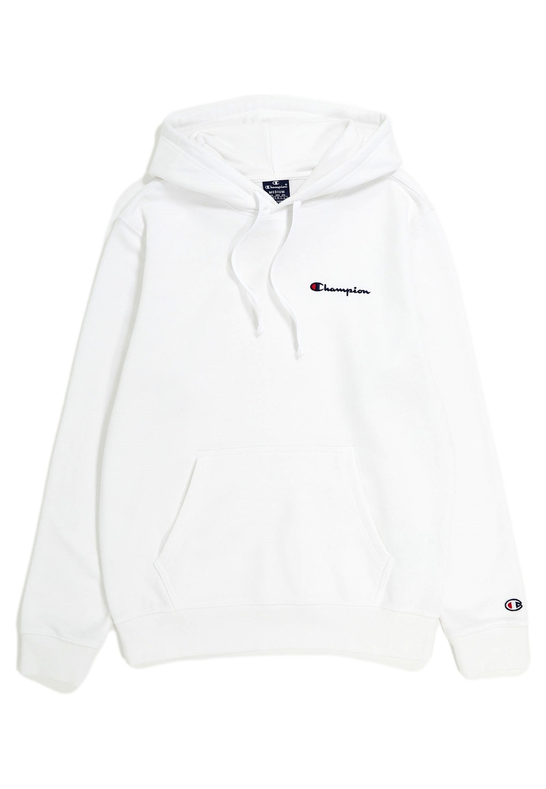SUDADERA CHAMPION BLANCA SMALL EMBROIDERED LOGO HOODED SWEATSHIRT