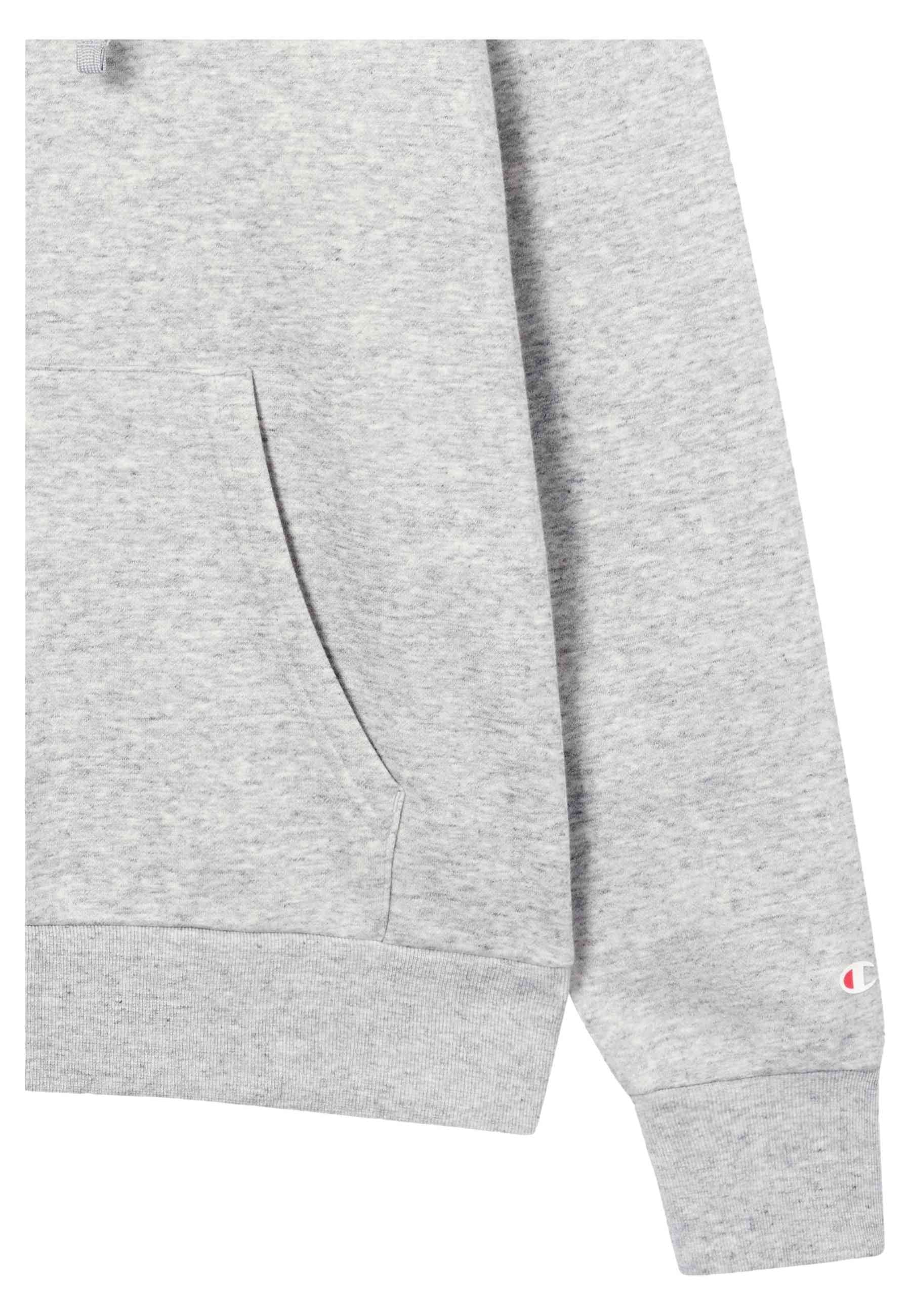 SUDADERA CHAMPION GRIS BIG PRINTED LOGO HOODIE