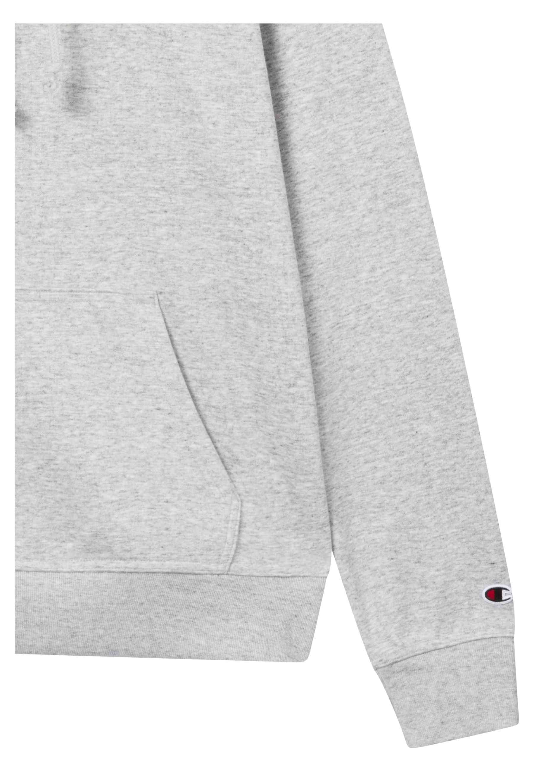 SUDADERA CHAMPION GRIS SMALL EMBROIDERED LOGO HOODIE