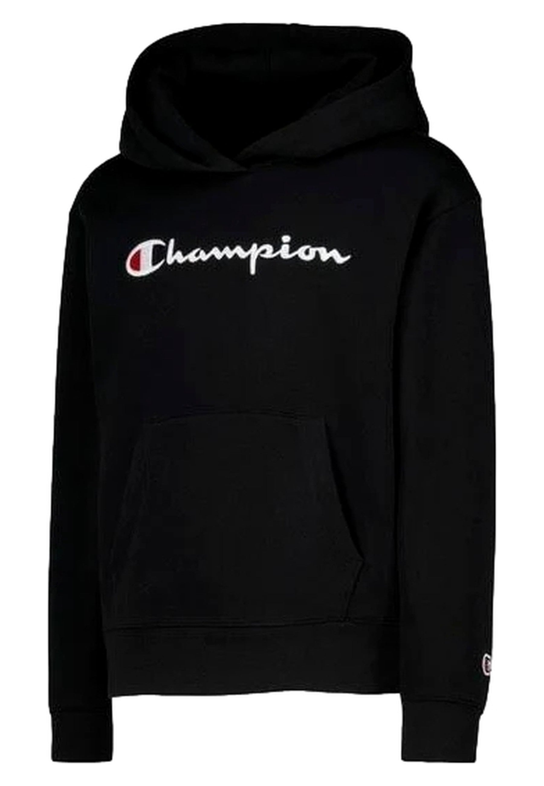 SUDADERA CHAMPION JUNIOR NEGRA EMBROIDERED LOGO HOODED SWEATSHIRT