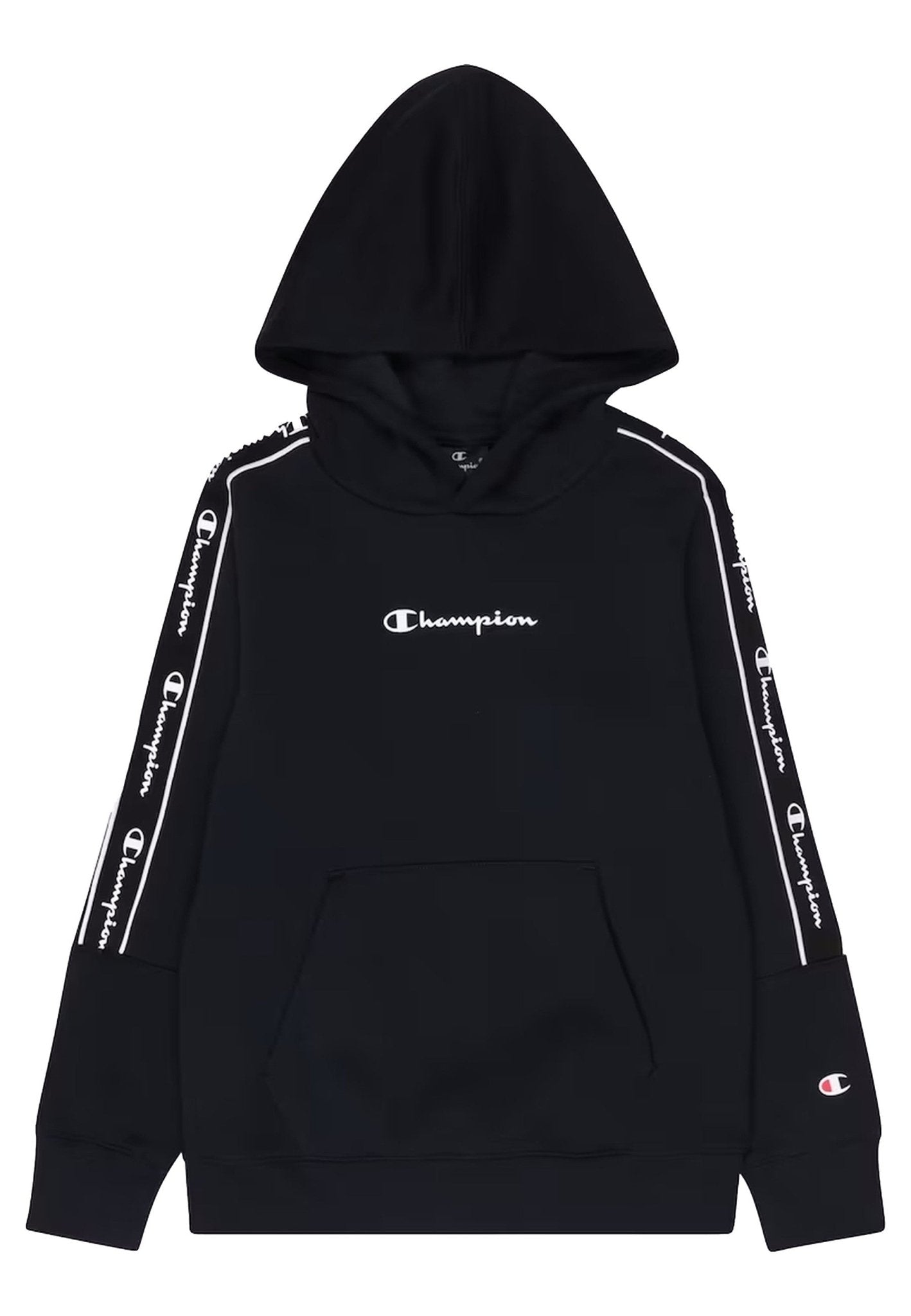 SUDADERA CHAMPION JUNIOR NEGRA LEGACY SCRIPT HOODIE - AREA ZERO