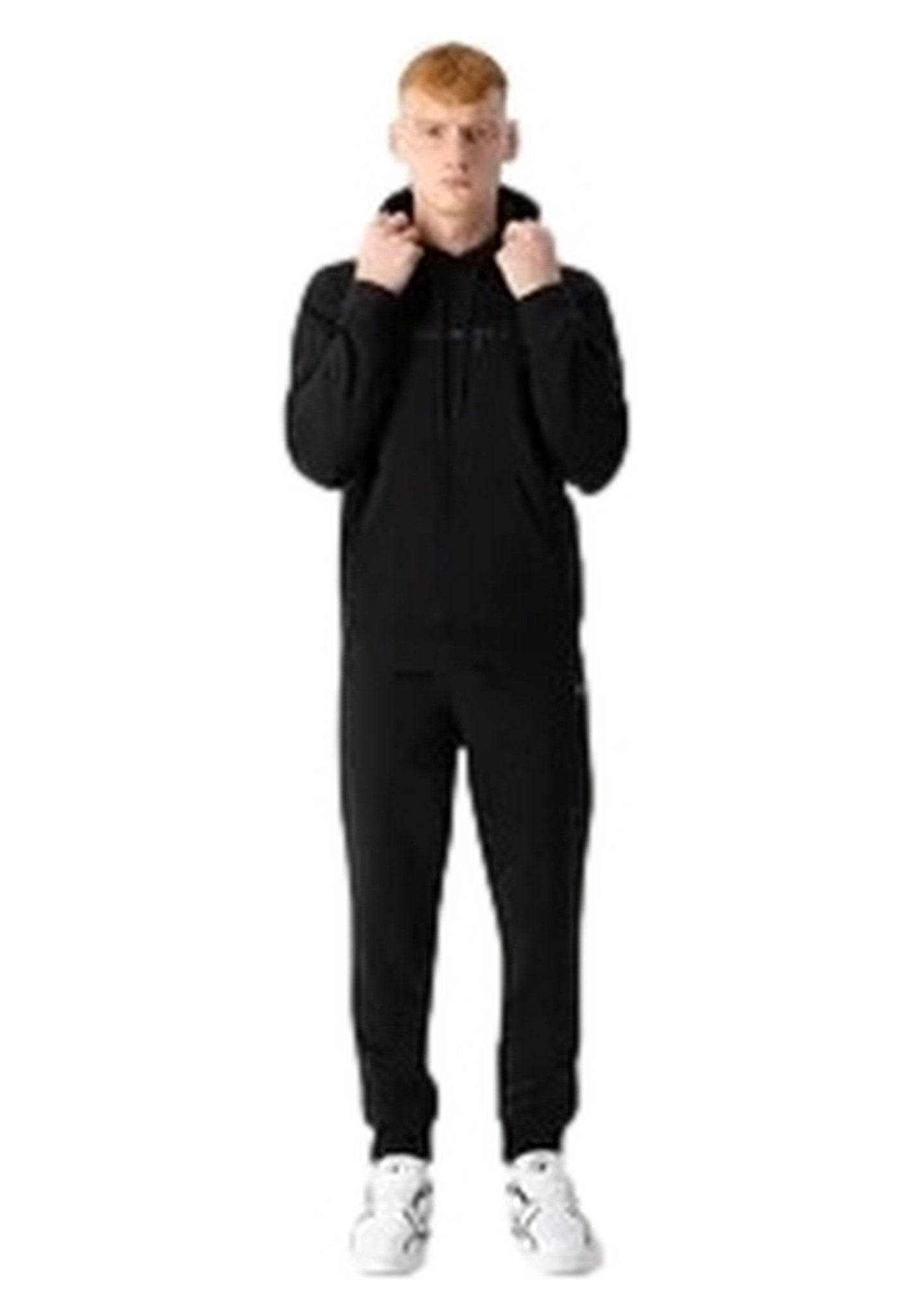 SUDADERA CHAMPION NEGRA X PRO SCRIPT LOGO HOODIE - AREA ZERO