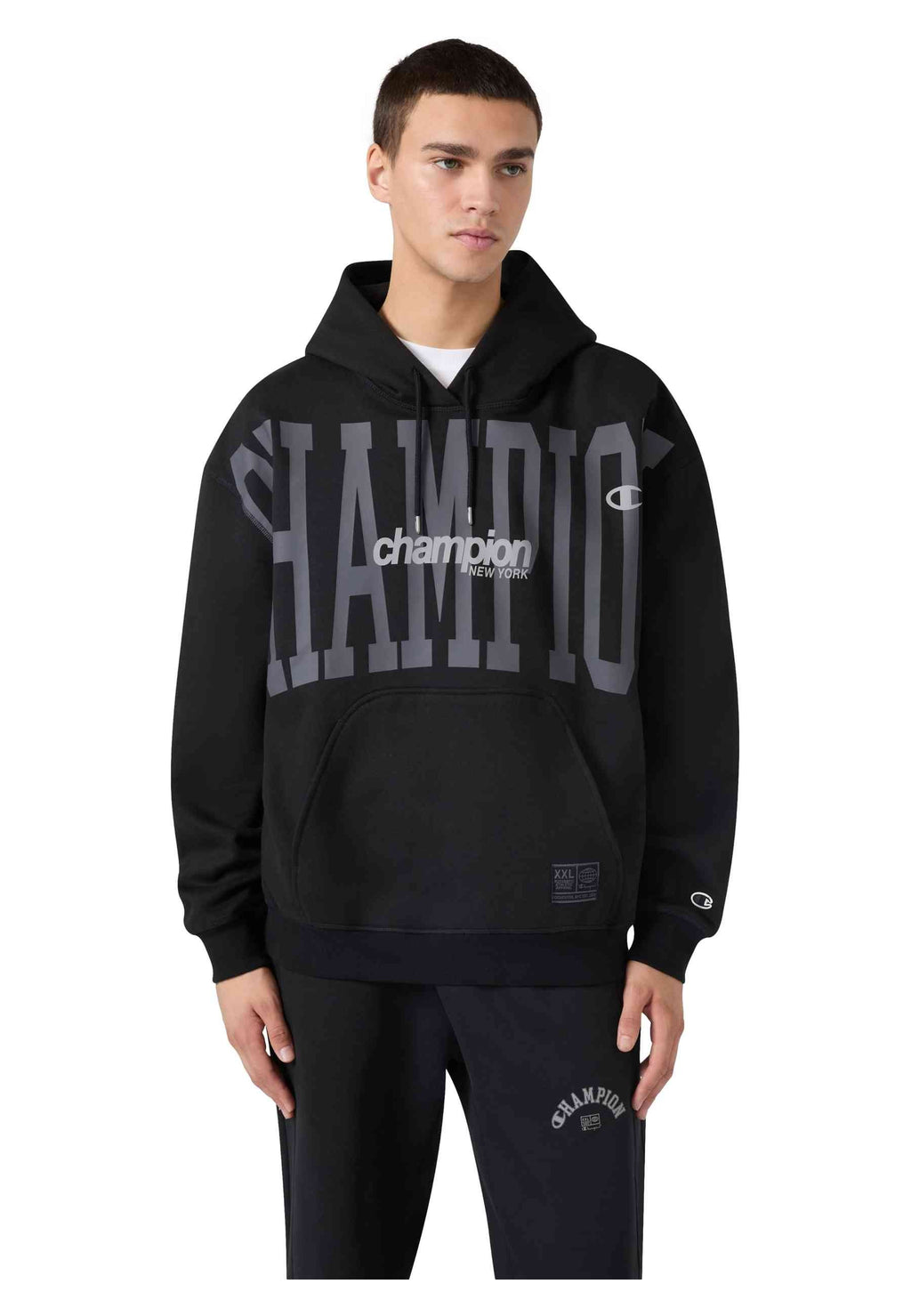 SUDADERA CHAMPION ROCHESTER NEGRA URBAN CONTEMPORARY HOODIE