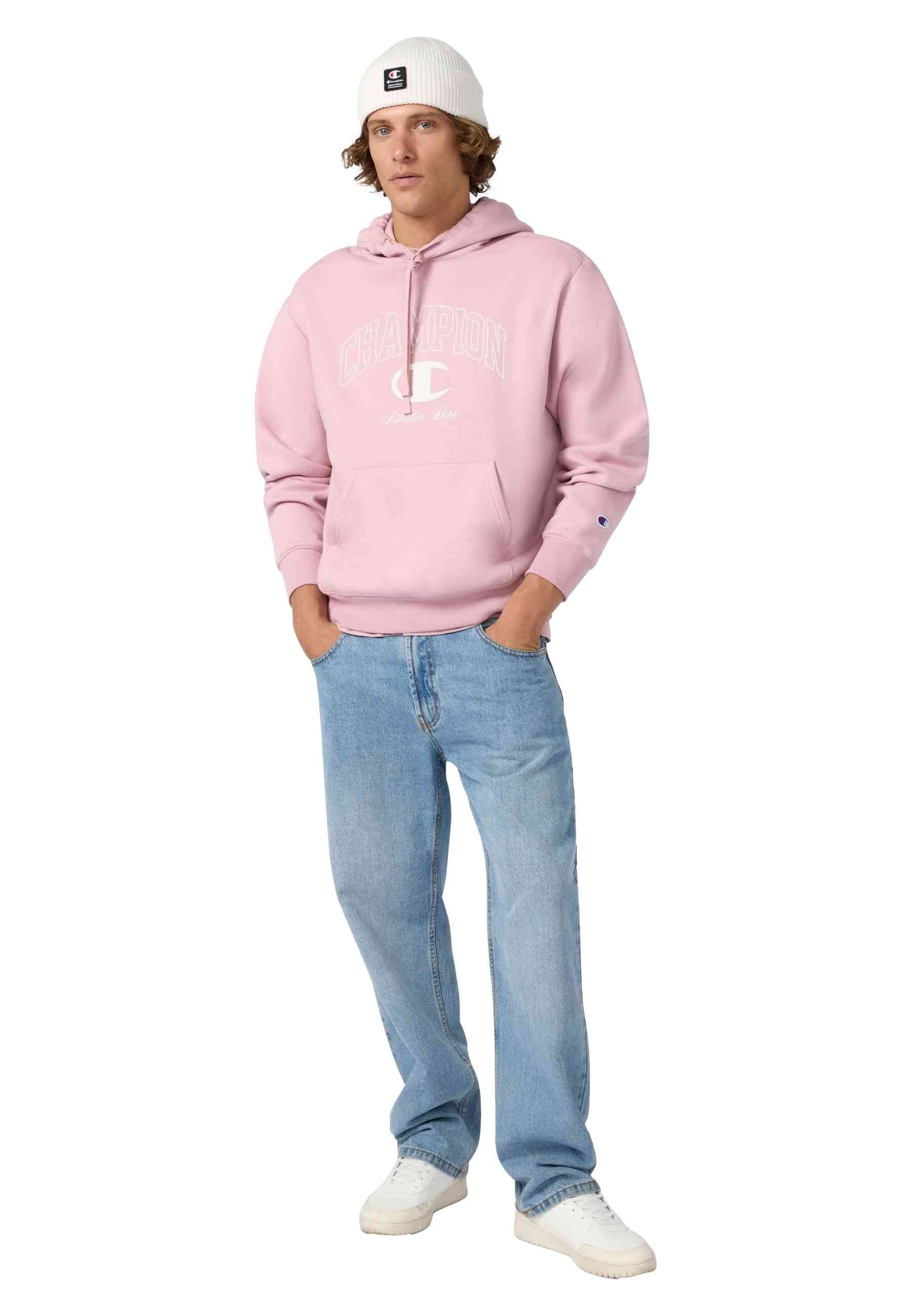 SUDADERA CHAMPION ROCHESTER ROSA STREET VARSITY LOGO HOODIE