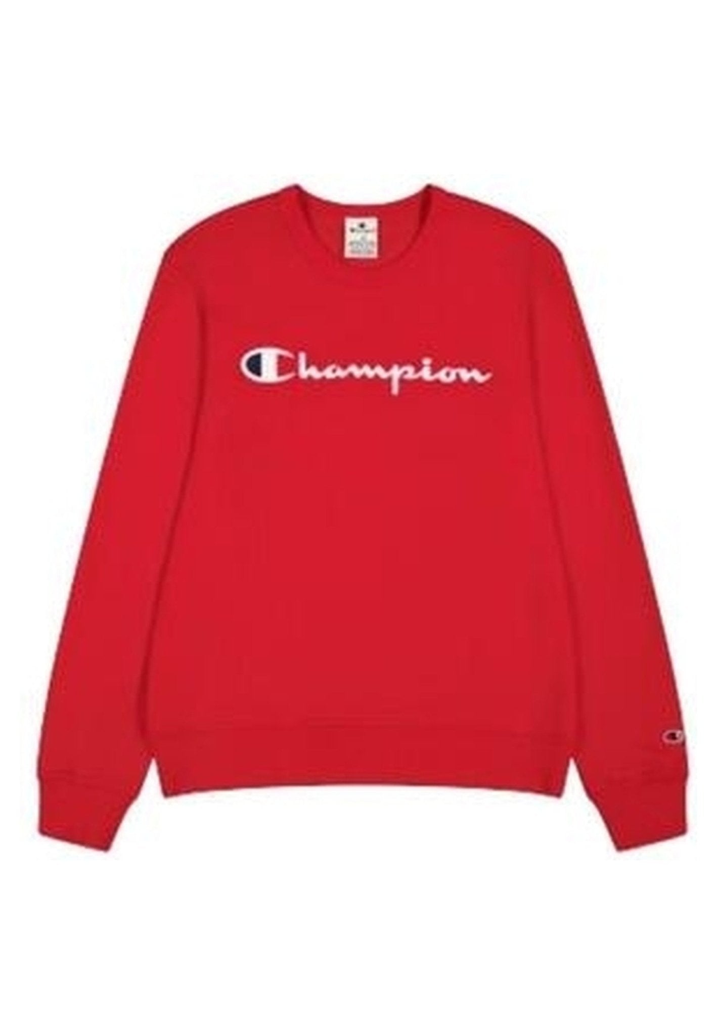 SUDADERA CHAMPION ROJA EMBROIDERED LOGO CREWNECK SWEATSHIRT - AREA ZERO