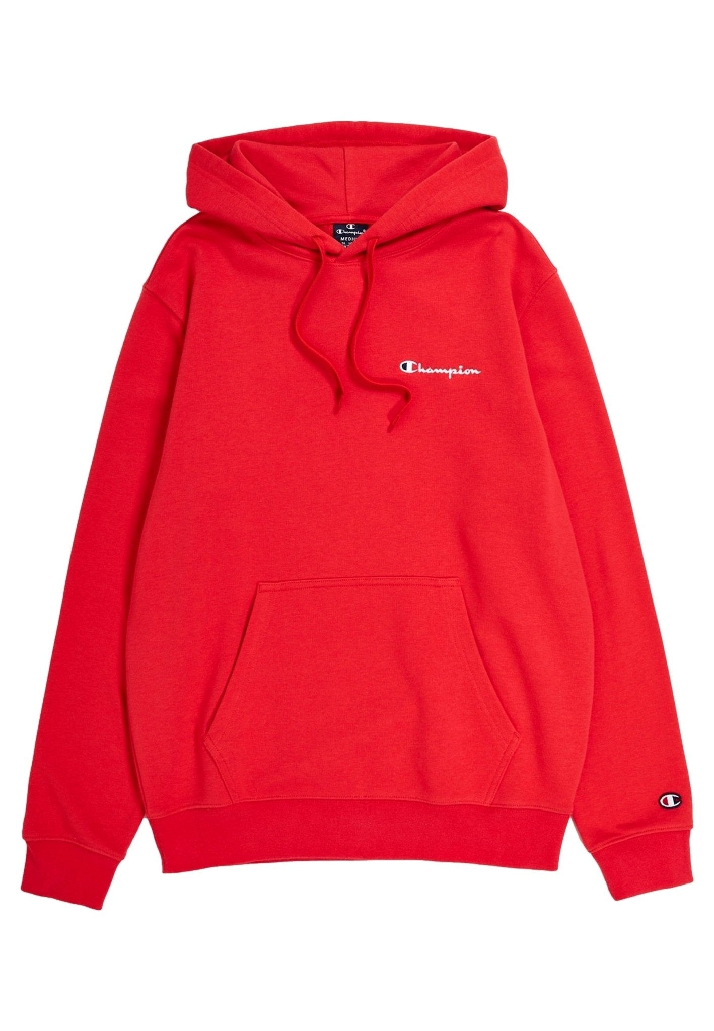 SUDADERA CHAMPION ROJA SMALL EMBROIDERED LOGO HOODED SWEATSHIRT - AREA ZERO