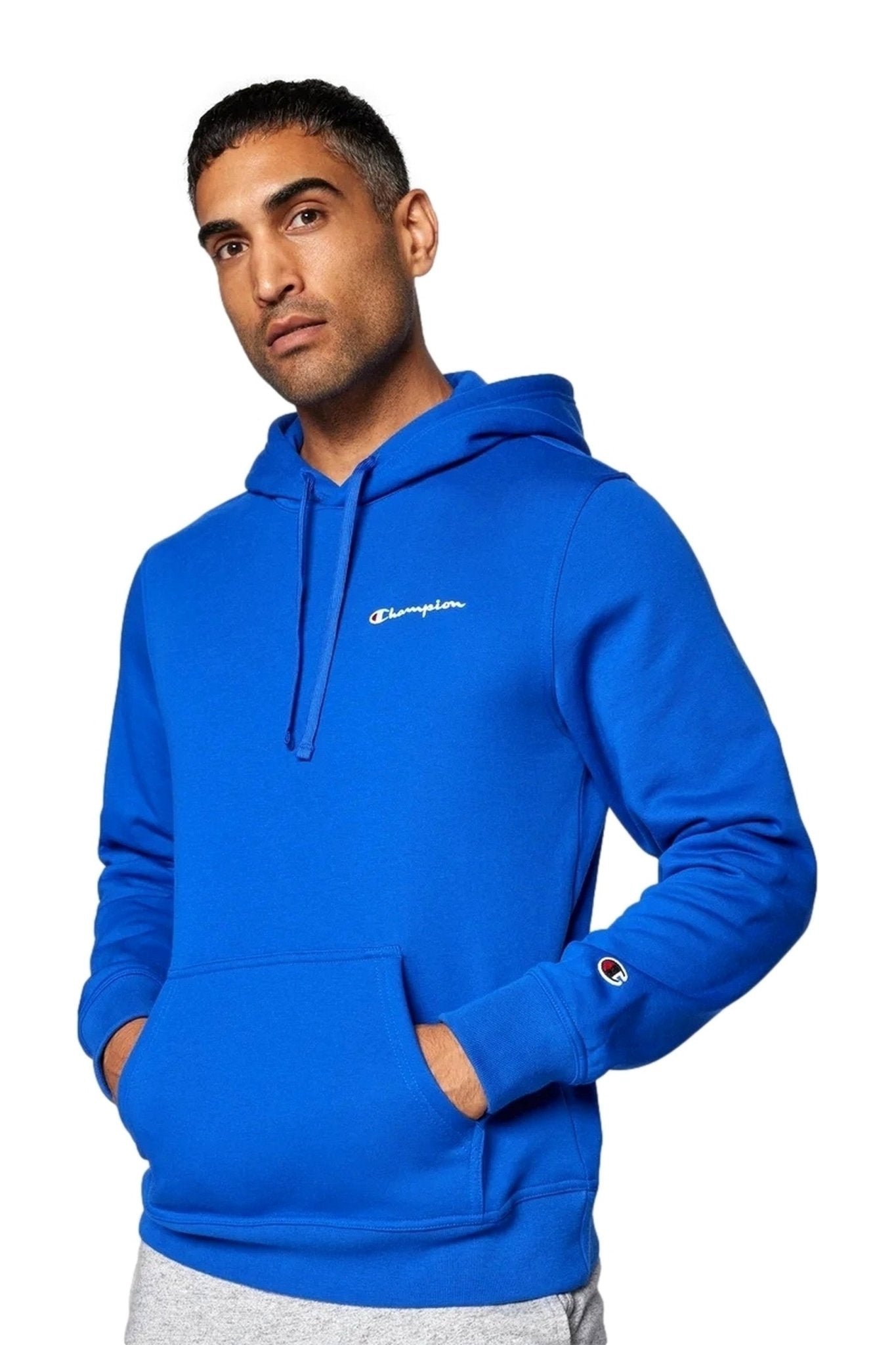 SUDADERA CHAMPION ROYAL SMALL EMBROIDERED LOGO HOODED SWEATSHIRT - AREA ZERO