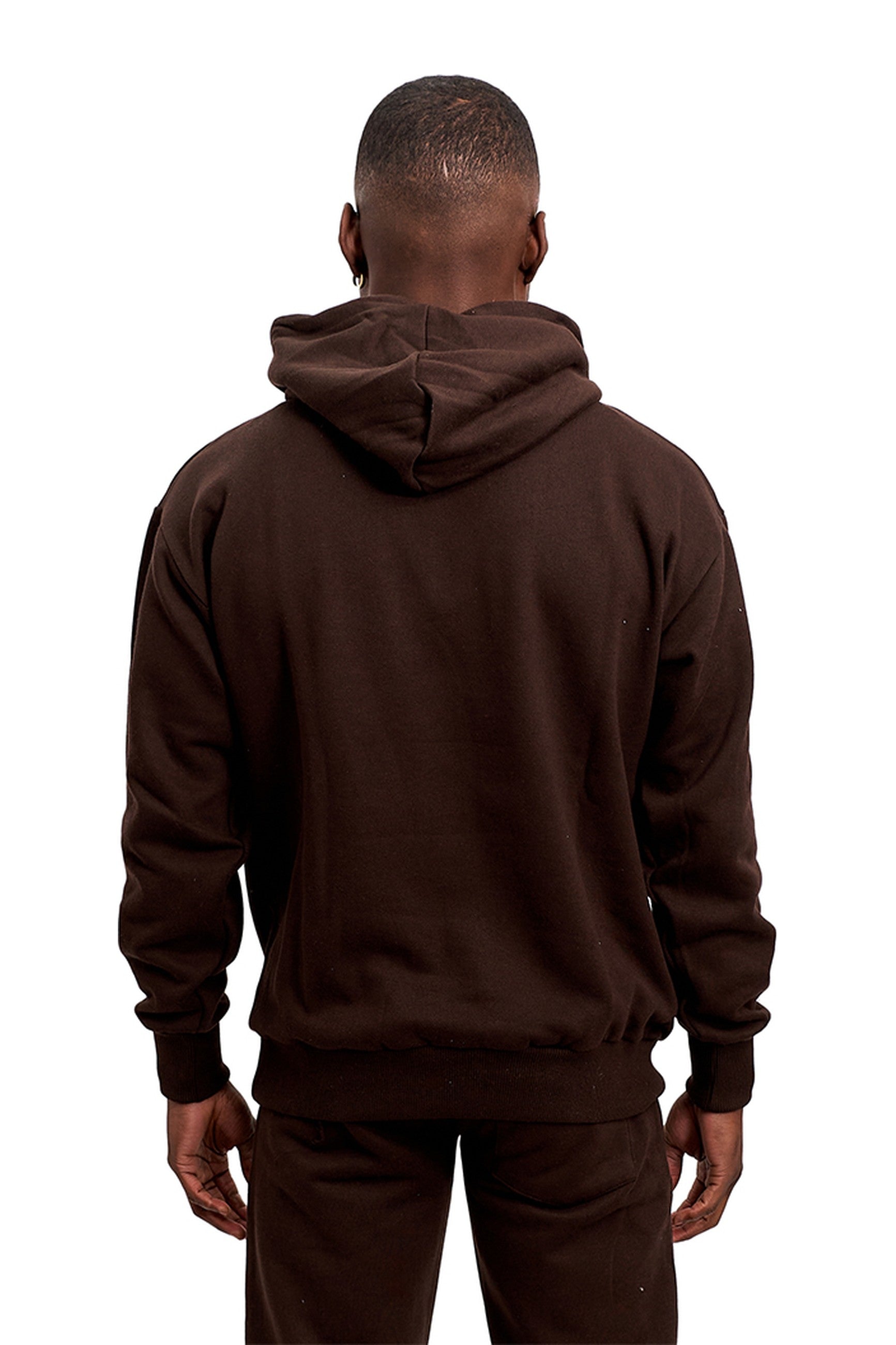 SUDADERA CHOCOLATE AZ ESSENTIALS TAGGED POCKET HOODIE