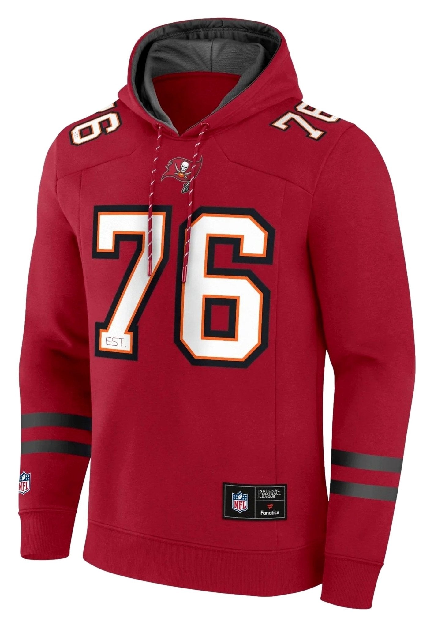 SUDADERA FANATICS ROJO BUCCANEERS FRANCHISE PULLOVER HOODIE - AREA ZERO