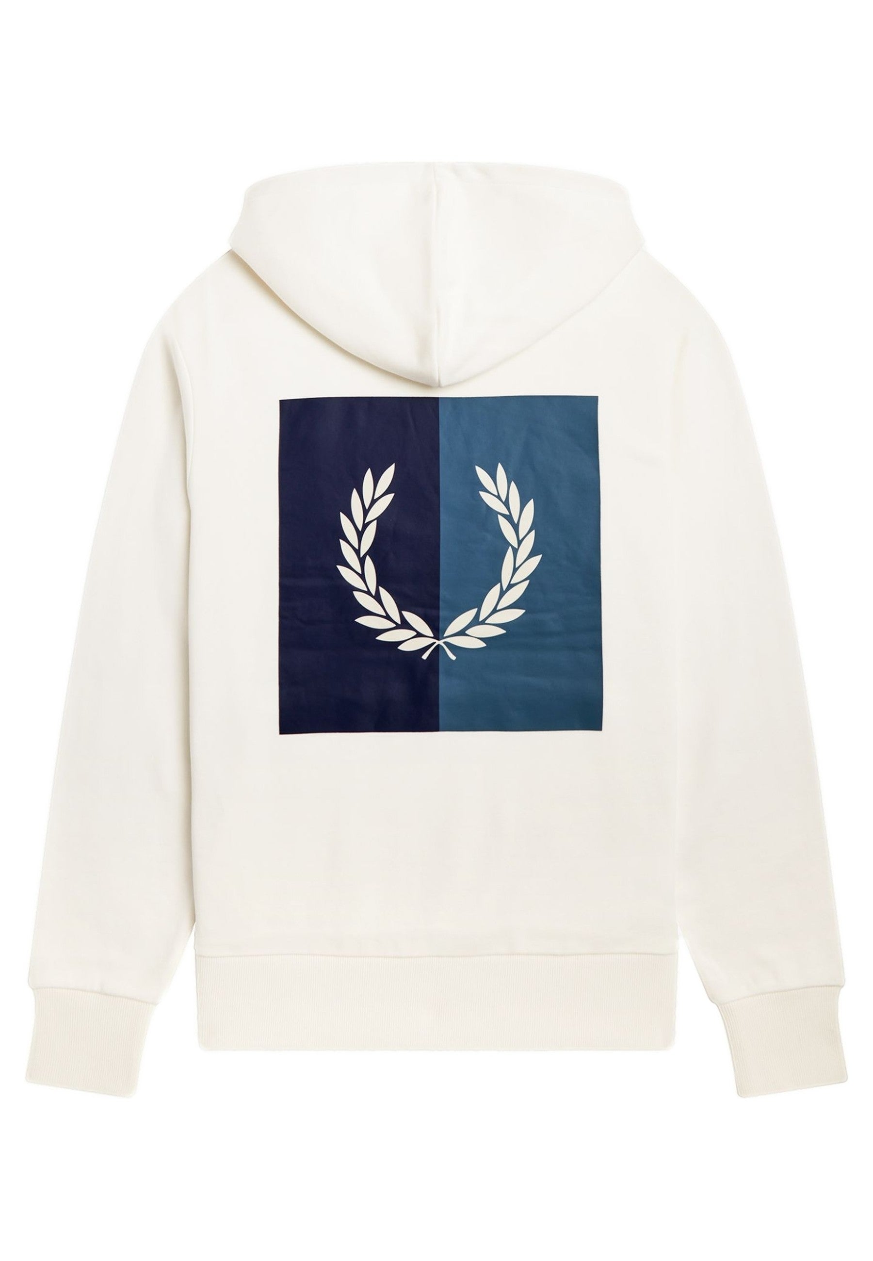 SUDADERA FRED PERRY BLANCA LAUREL WREATH HOODED SWEAT