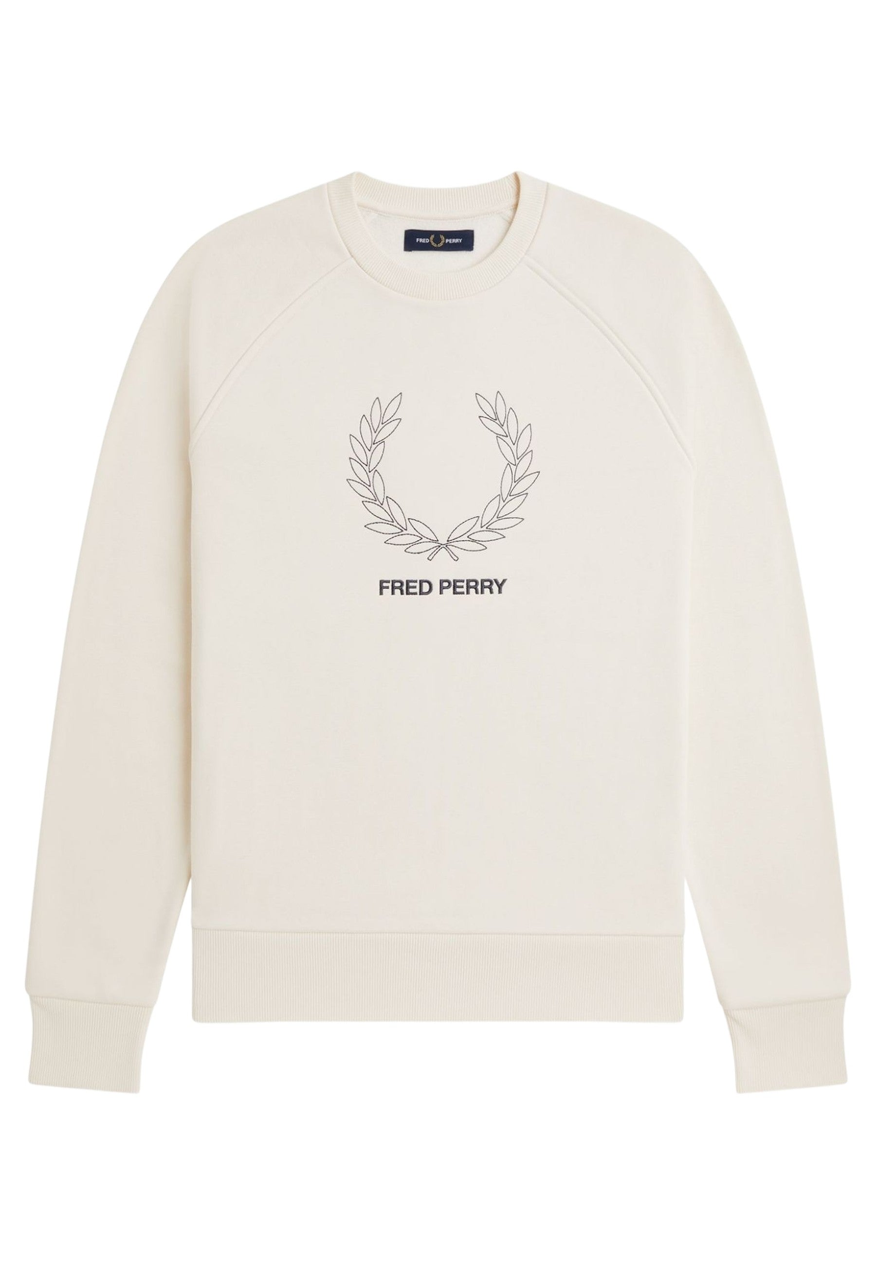 SUDADERA FRED PERRY BLANCA OUTLINE LRL WRTH SWEATSHIRT