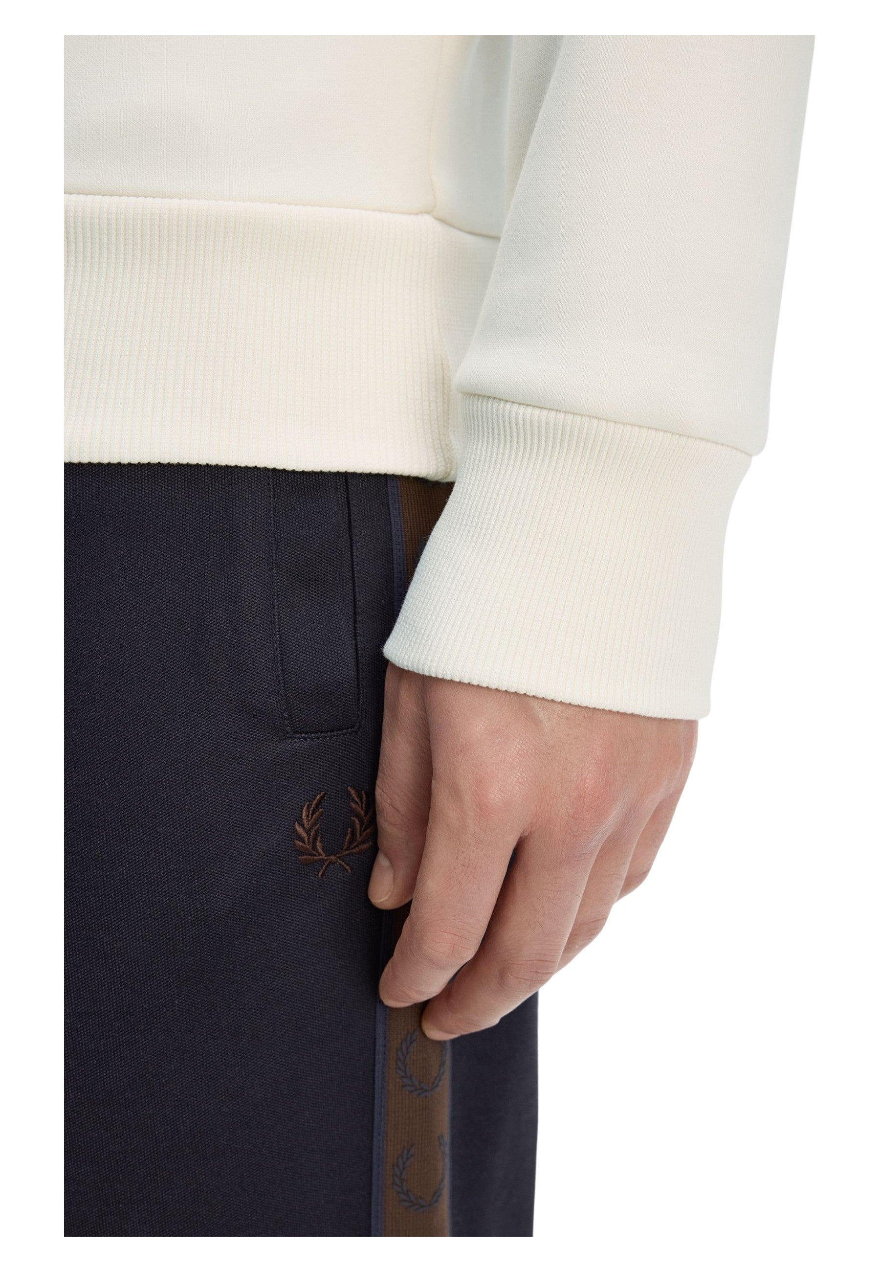 SUDADERA FRED PERRY BLANCA OUTLINE LRL WRTH SWEATSHIRT