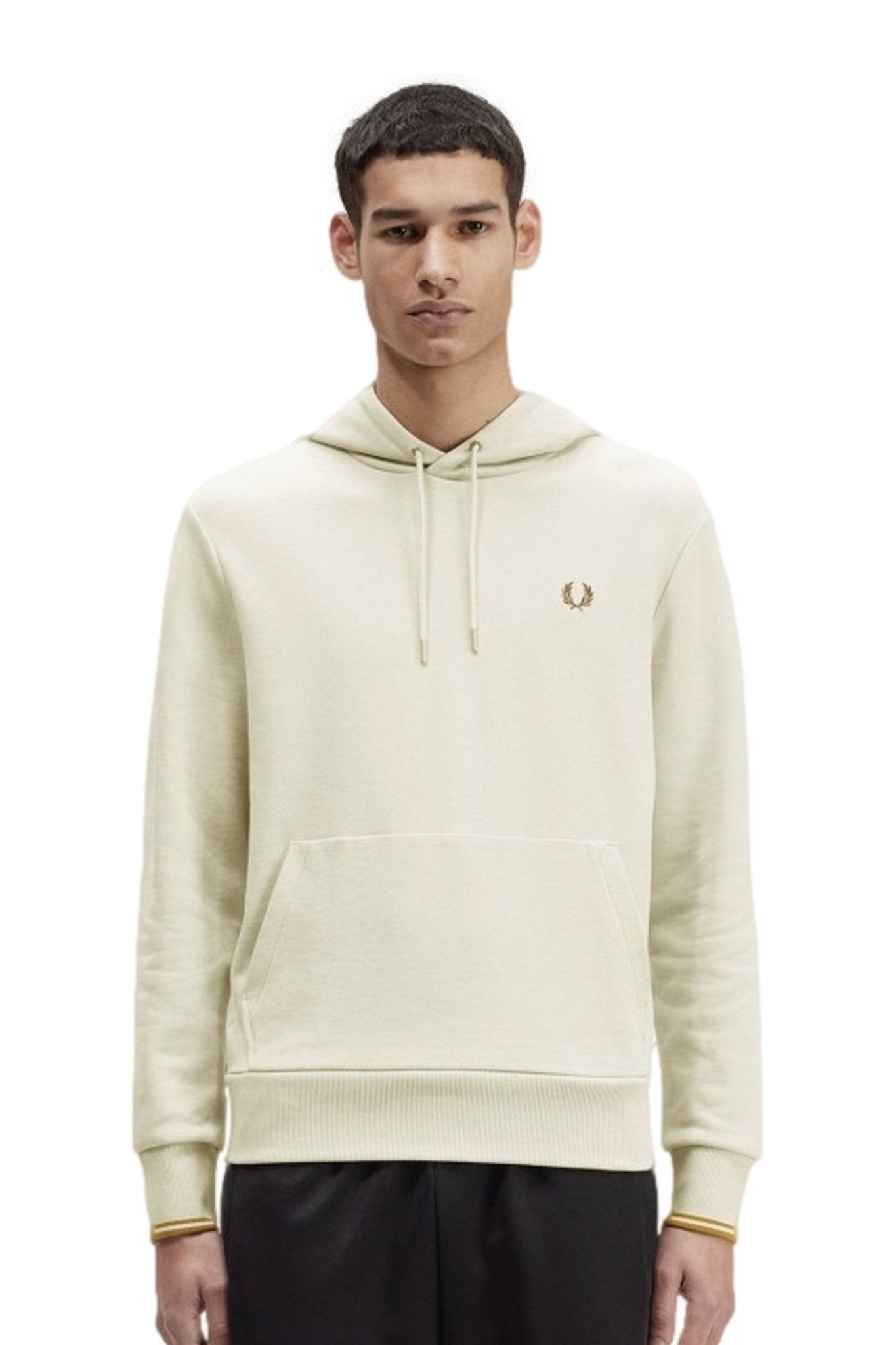 SUDADERA FRED PERRY CRUDA TIPPED HOODED SWEATSHIRT - AREA ZERO