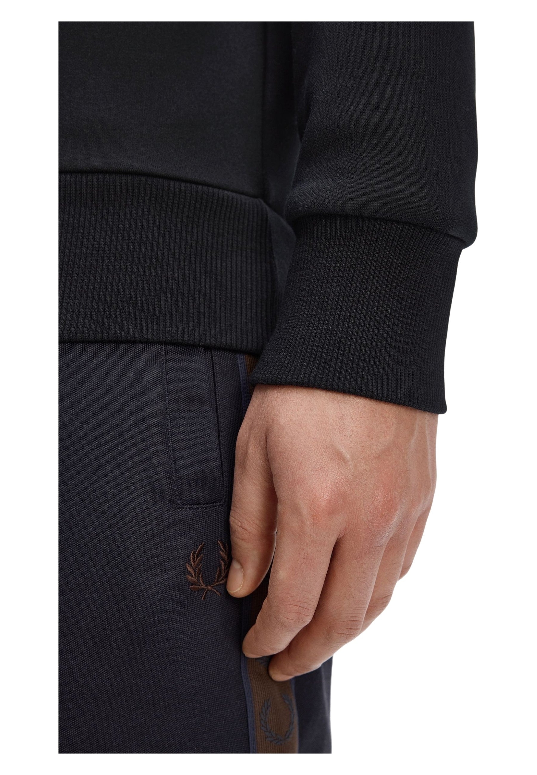 SUDADERA FRED PERRY NEGRA OUTLINE LRL WRTH SWEATSHIRT