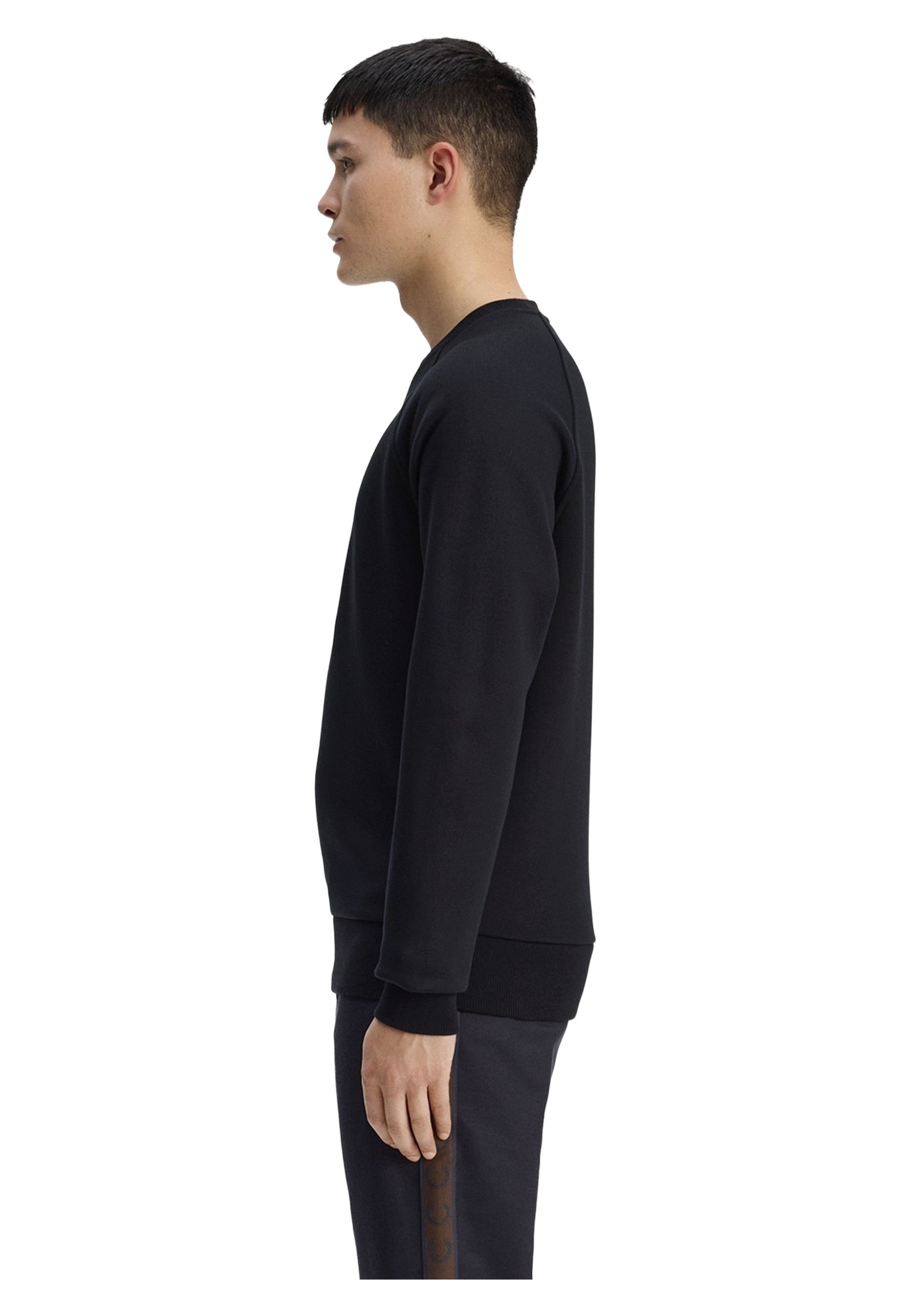SUDADERA FRED PERRY NEGRA OUTLINE LRL WRTH SWEATSHIRT