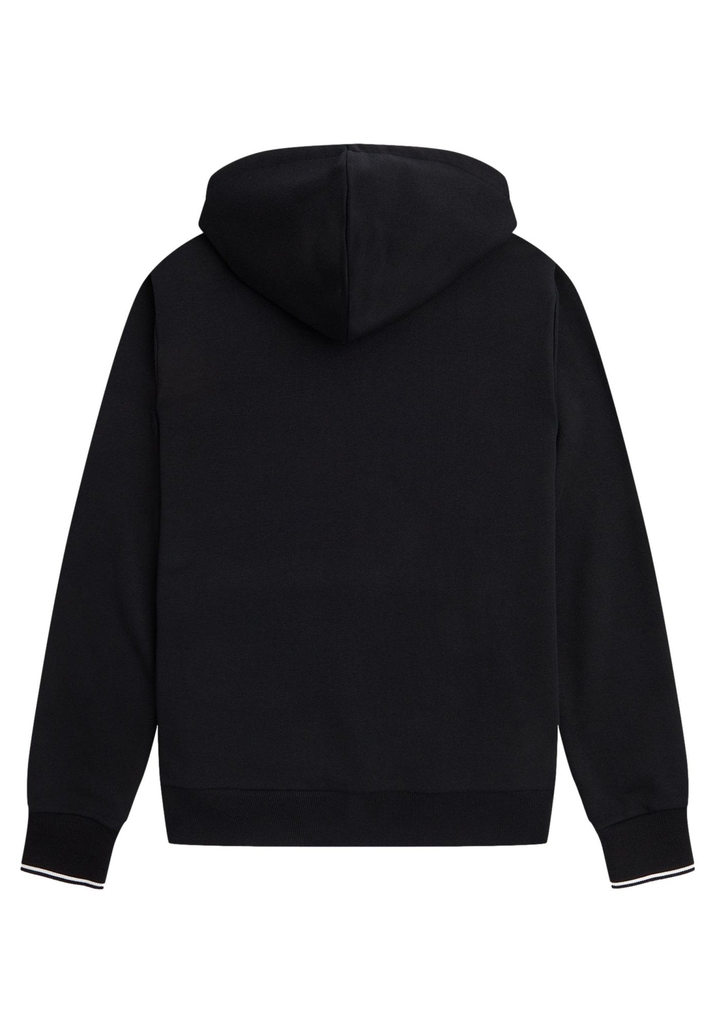 SUDADERA FRED PERRY NEGRA TIPPED HOODED SWEATSHIRT - AREA ZERO