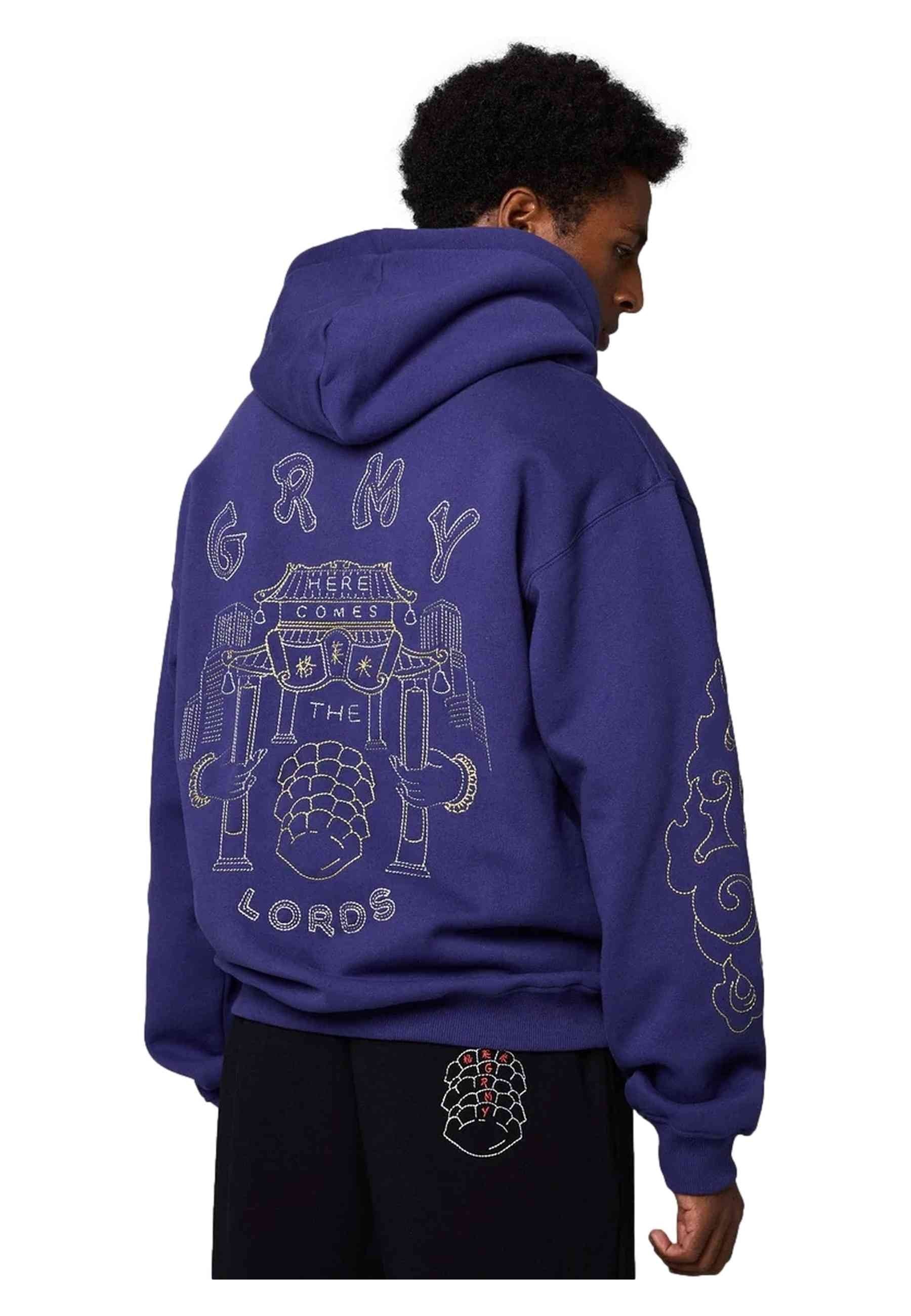 SUDADERA GRIMEY AZUL SAMPANS REGULAR HOODIE
