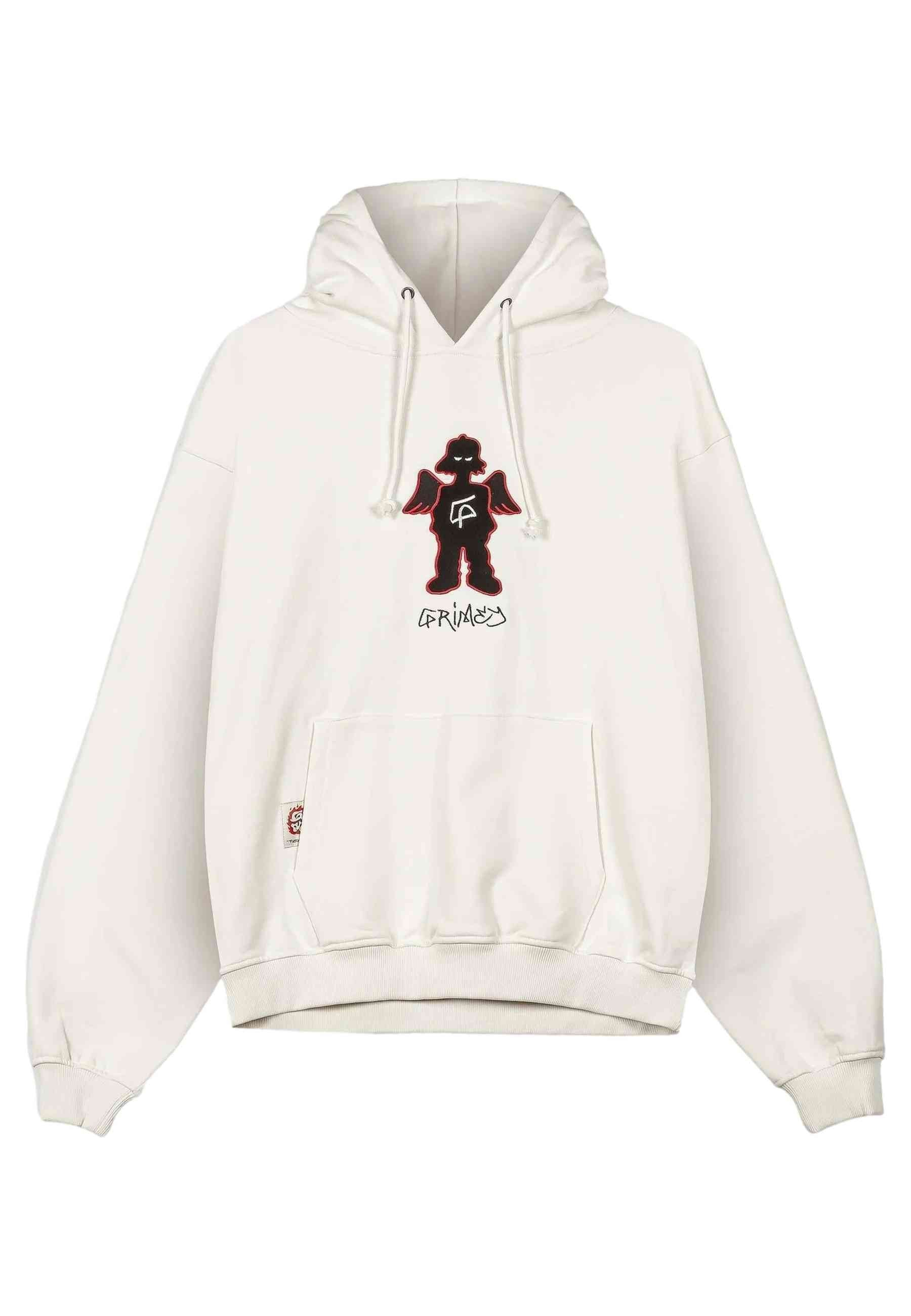 SUDADERA GRIMEY BLANCA THE SHELTER WE BURN SO SWEET BOXY HOODIE
