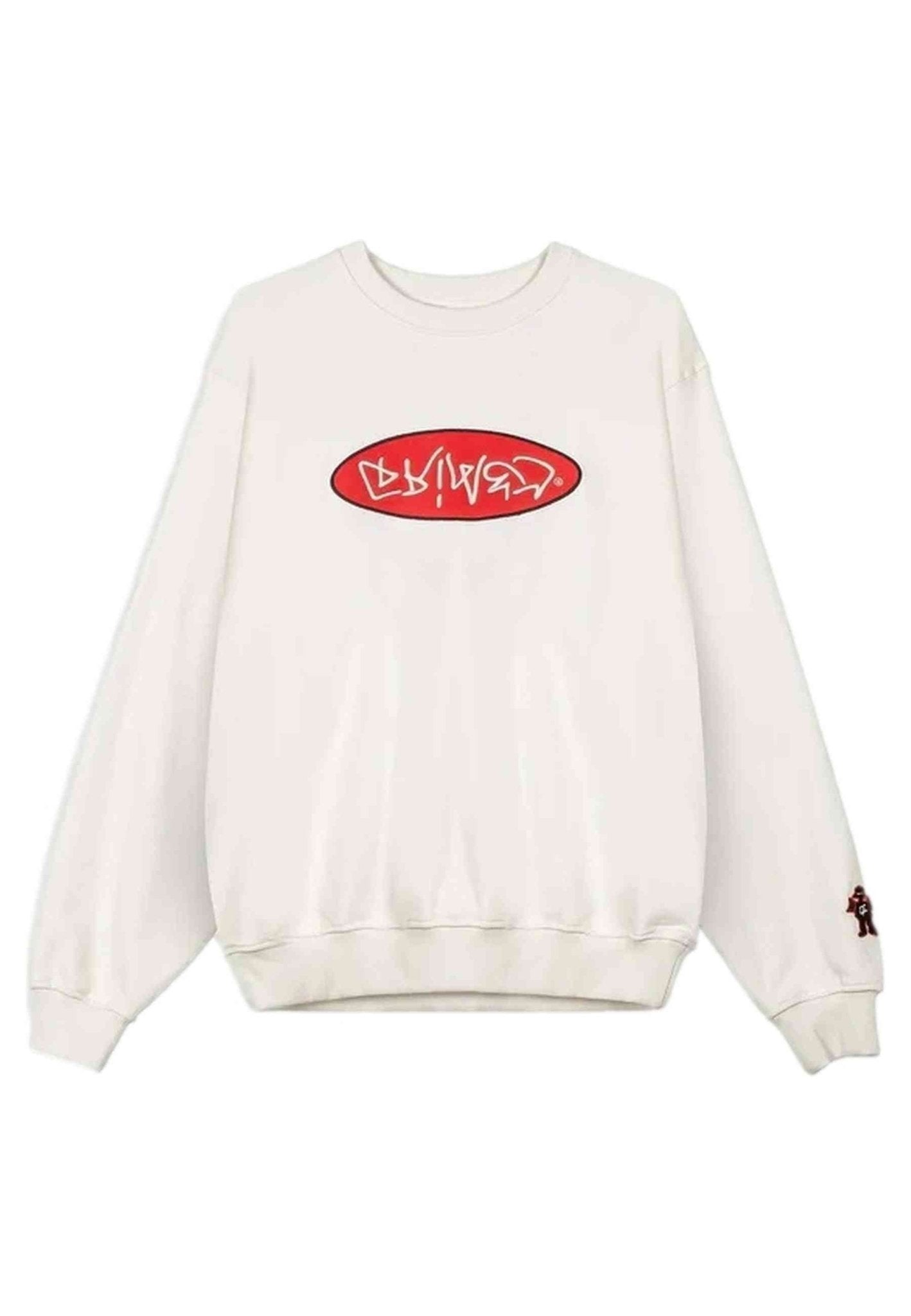 SUDADERA GRIMEY BLANCA THE SHELTER WE BURN SO SWEET VINTAGE CREWNECK - AREA ZERO