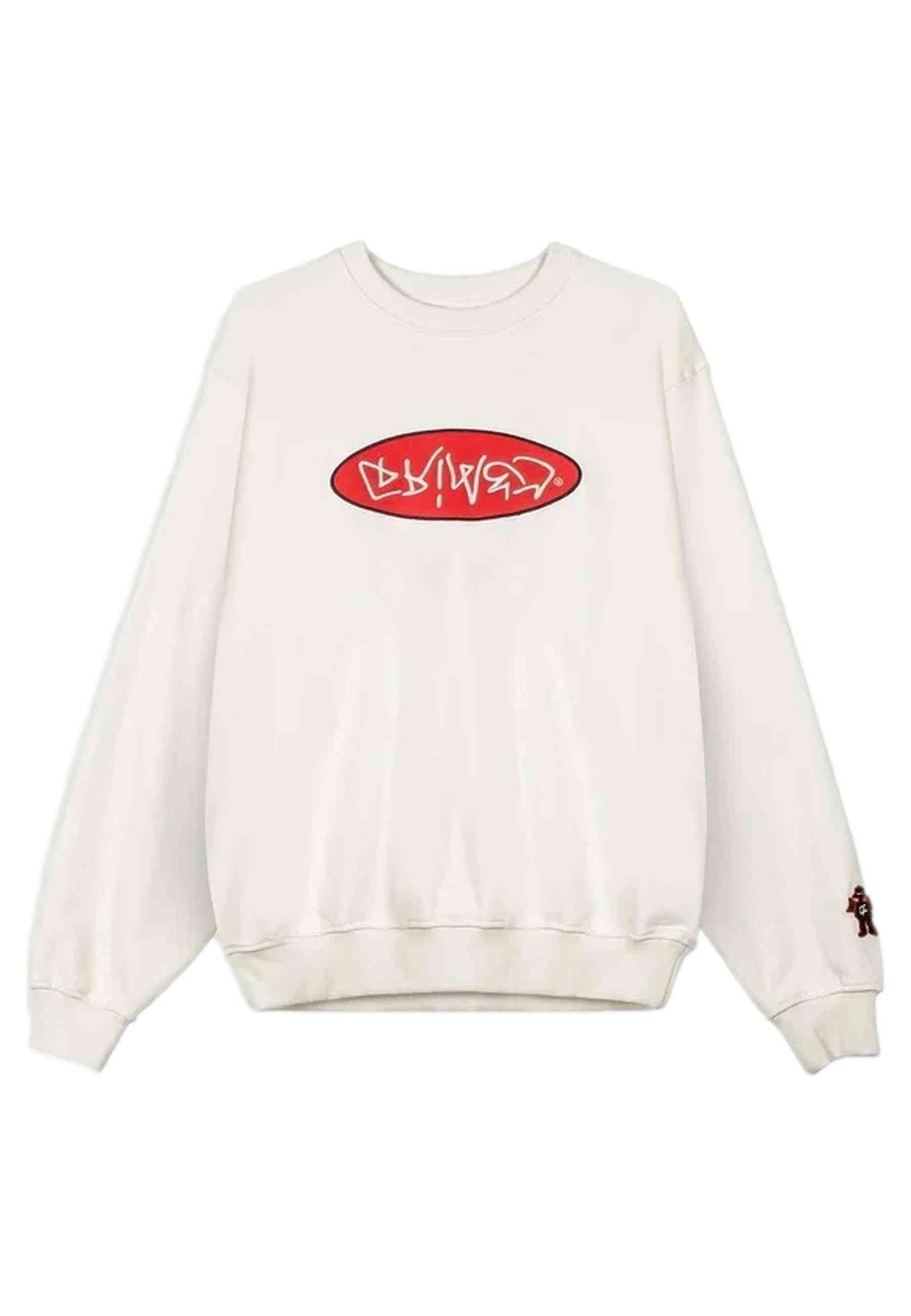 SUDADERA GRIMEY BLANCA THE SHELTER WE BURN SO SWEET VINTAGE CREWNECK
