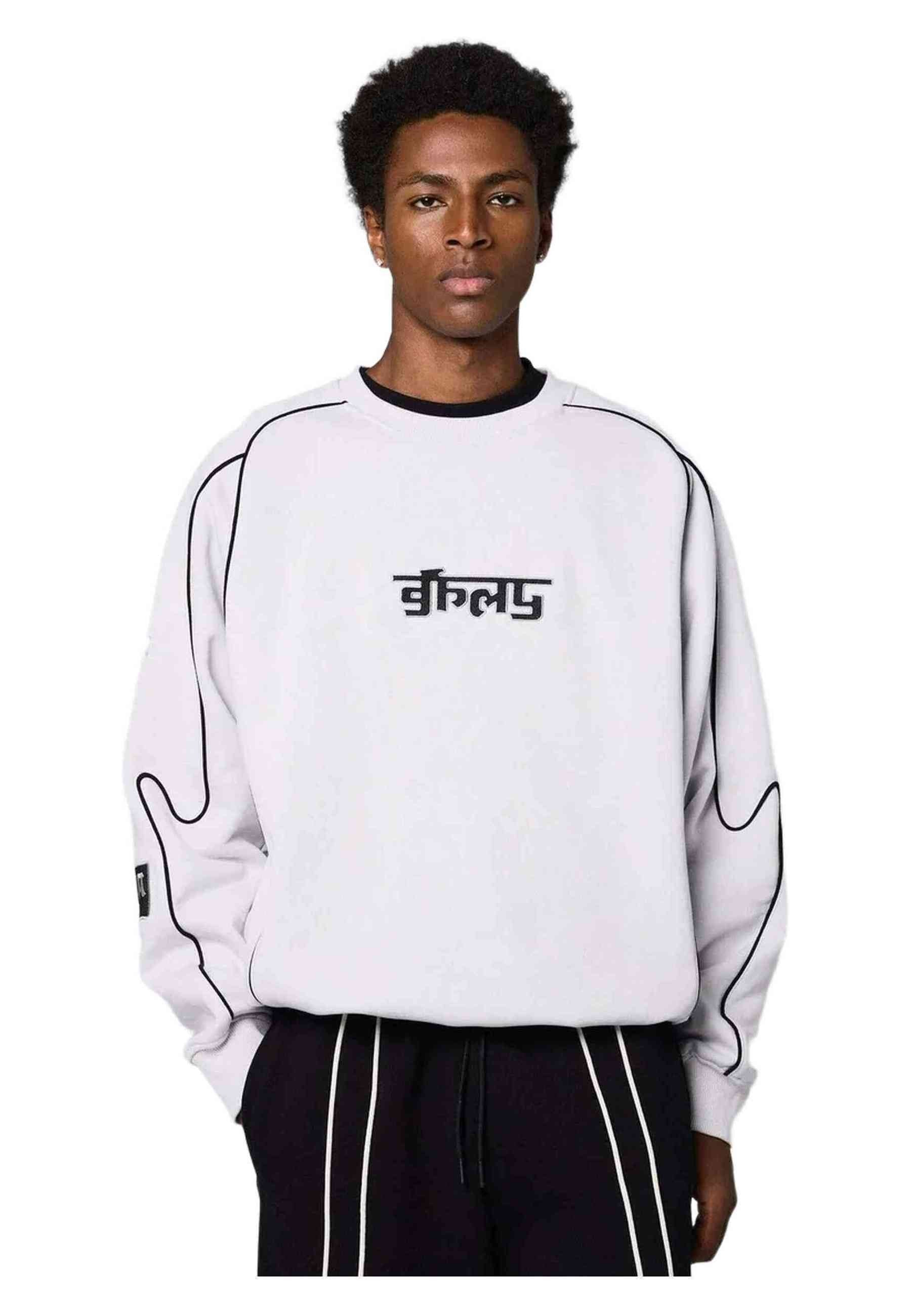 SUDADERA GRIMEY GRIS RACE WAR VINTAGE CREWNECK