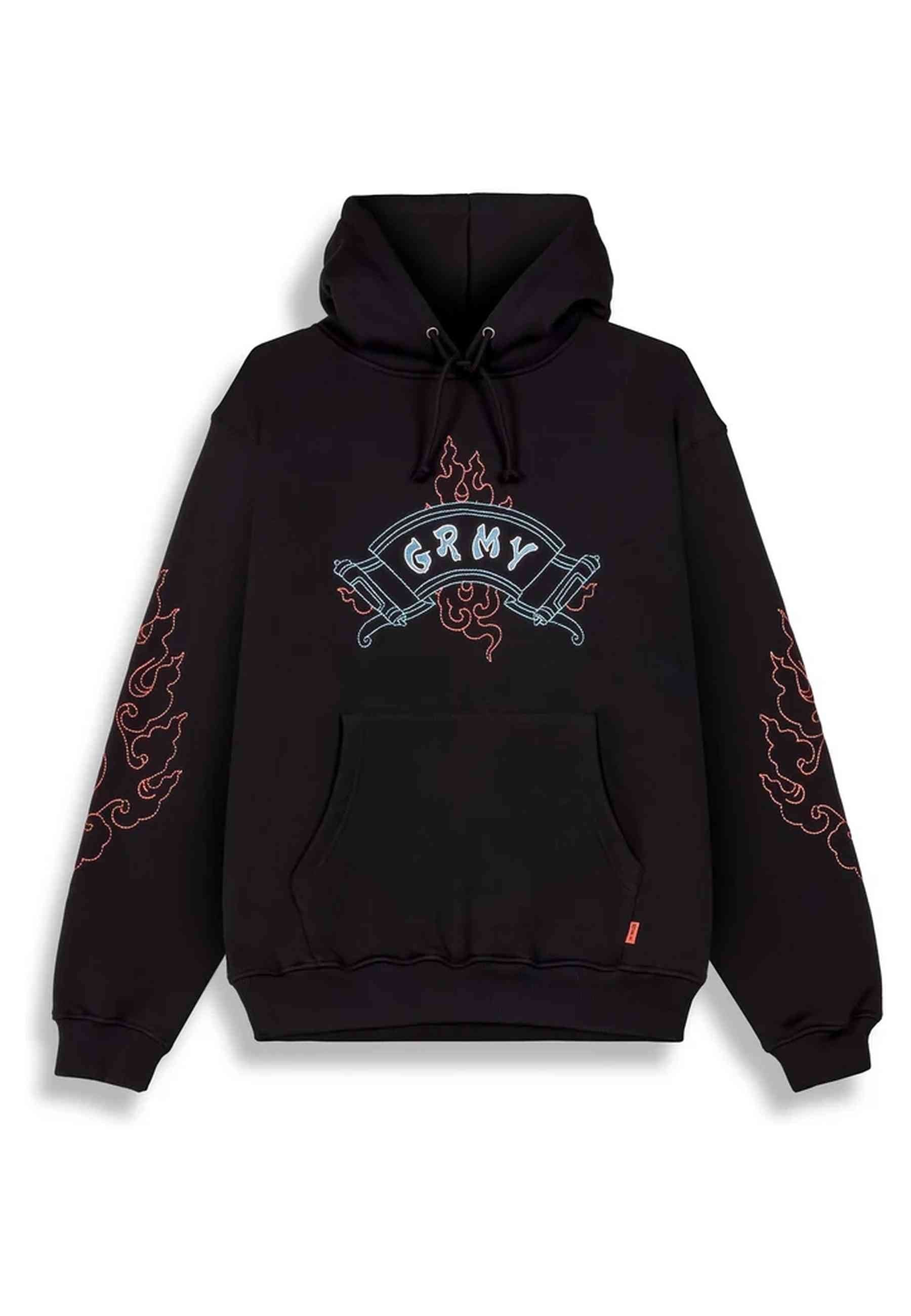 SUDADERA GRIMEY NEGRA SAMPANS REGULAR HOODIE