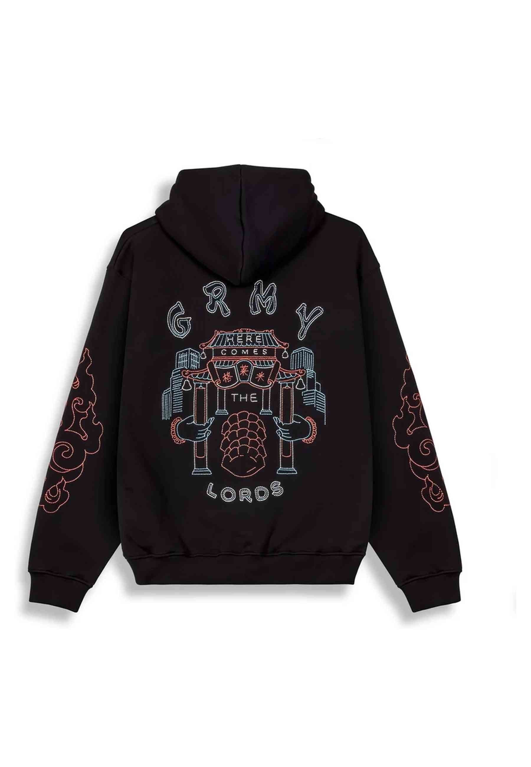 SUDADERA GRIMEY NEGRA SAMPANS REGULAR HOODIE