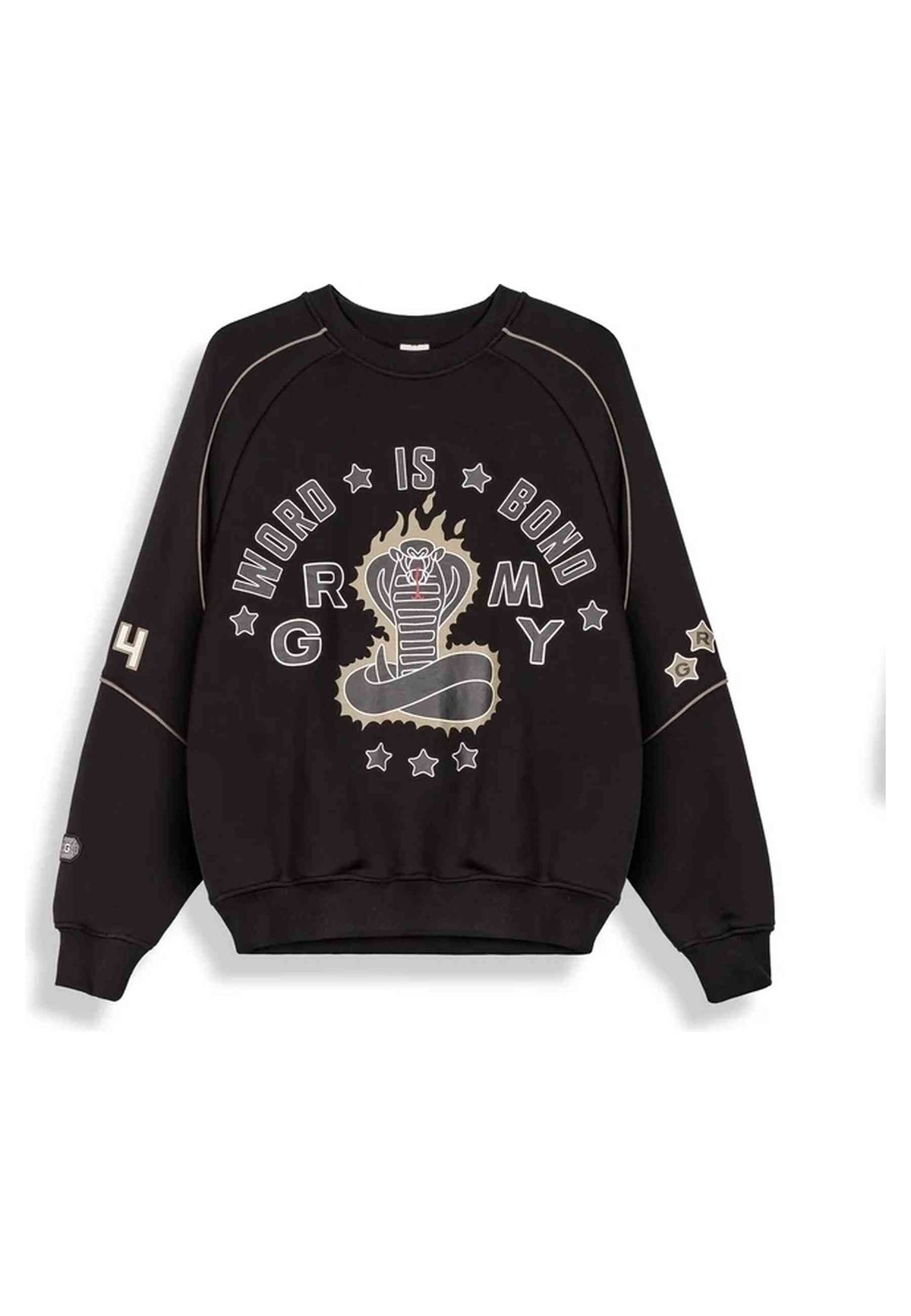 SUDADERA GRIMEY NEGRA SHO NUFF CREWNECK SWEATSHIRT