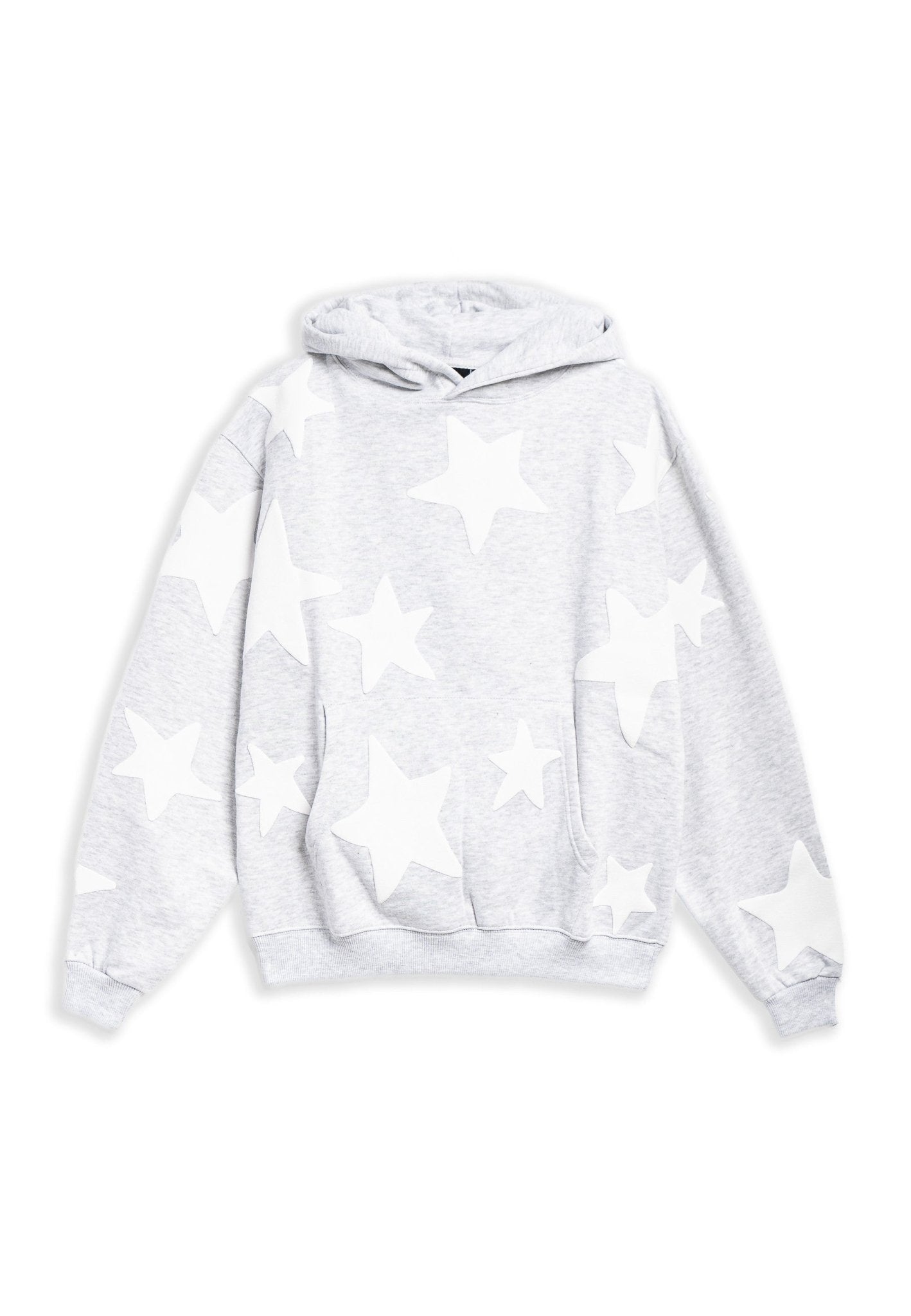 SUDADERA GRIS/BLANCA FALLING STARS HOODIE - AREA ZERO