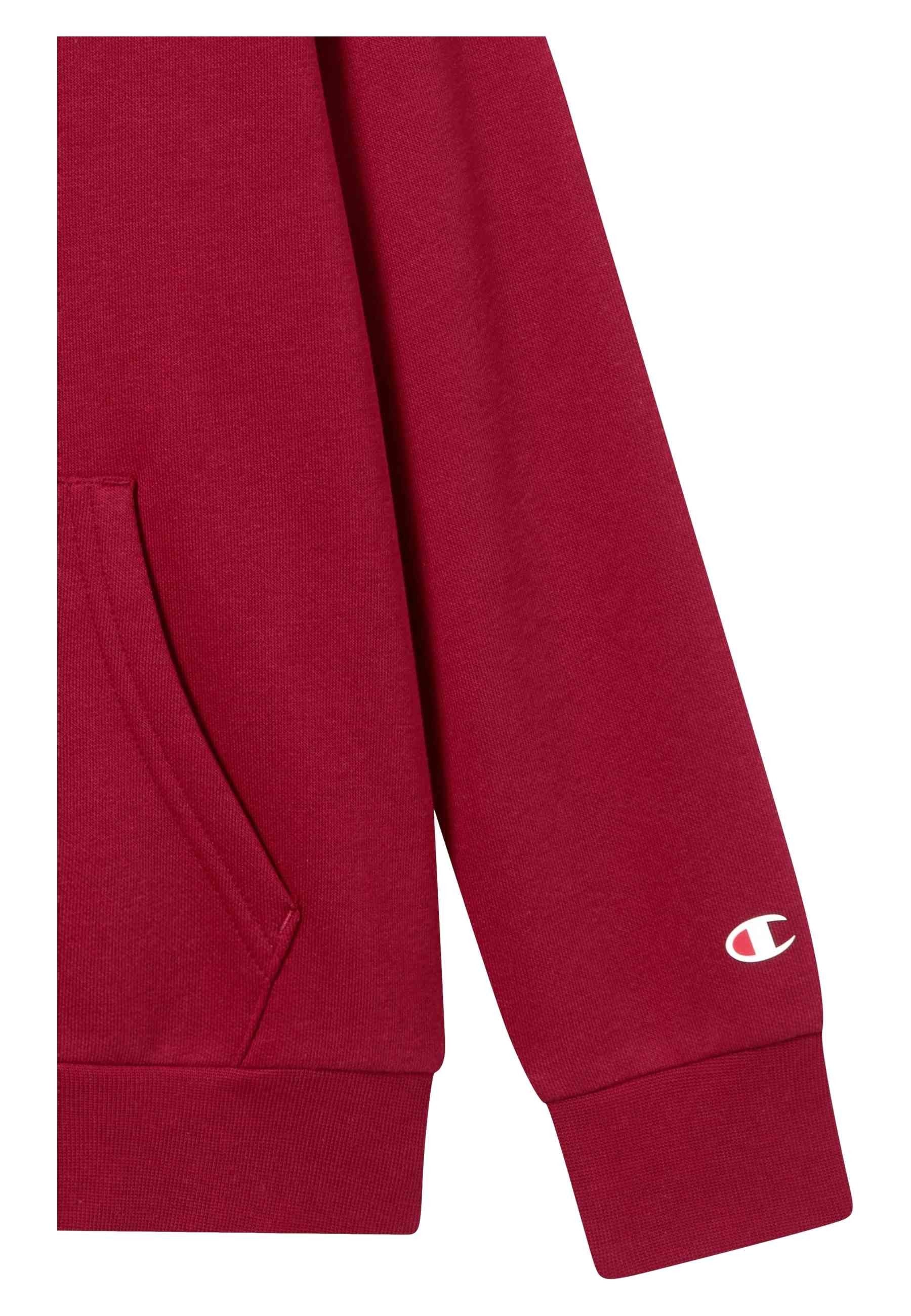 SUDADERA JUNIOR CHAMPION GRANATE BIG PRINTED LOGO HOODIE