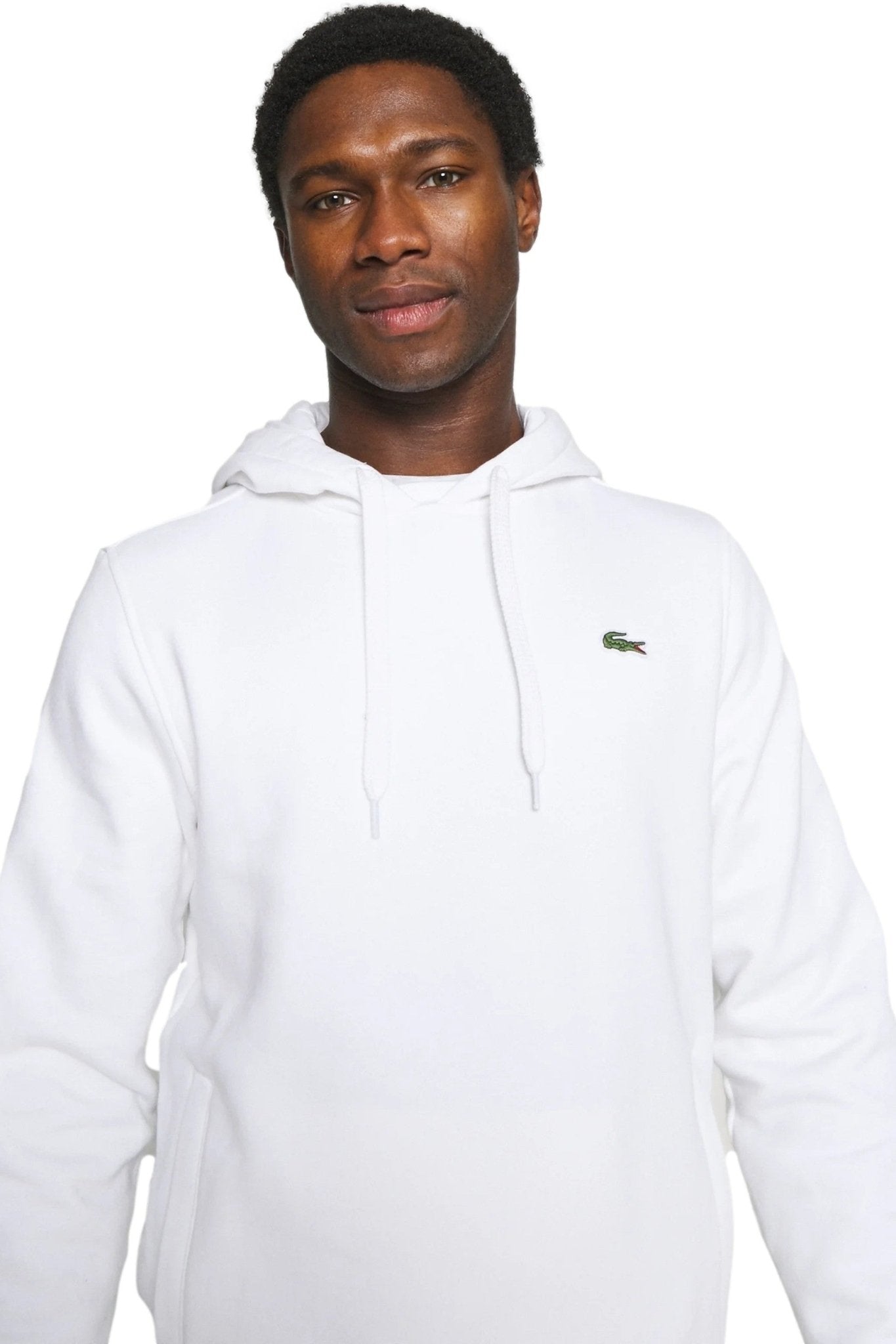 SUDADERA LACOSTE BLANCA BASIC HOODED SWEATSHIRT - AREA ZERO