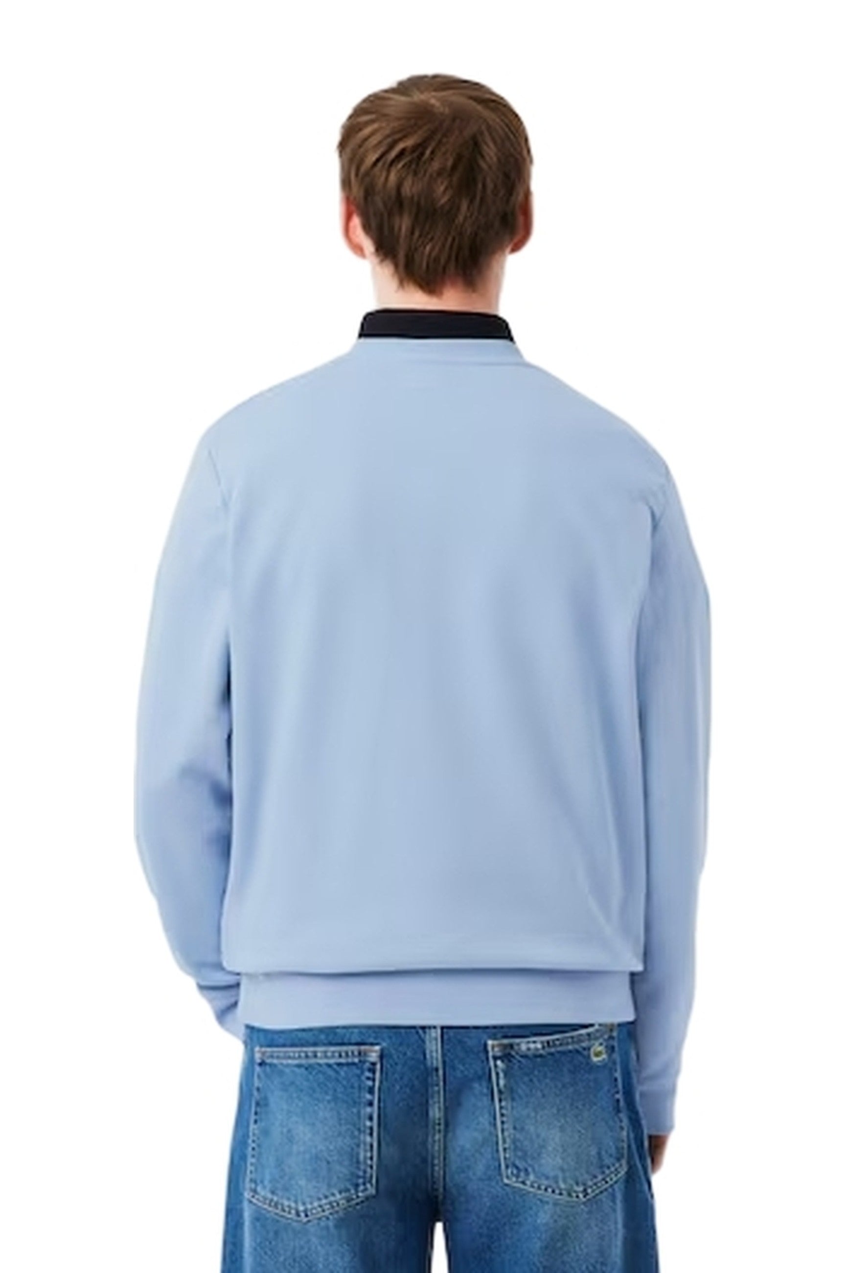 SUDADERA LACOSTE CELESTE COLOUR BLOCK CREWNECK SWEATSHIRT