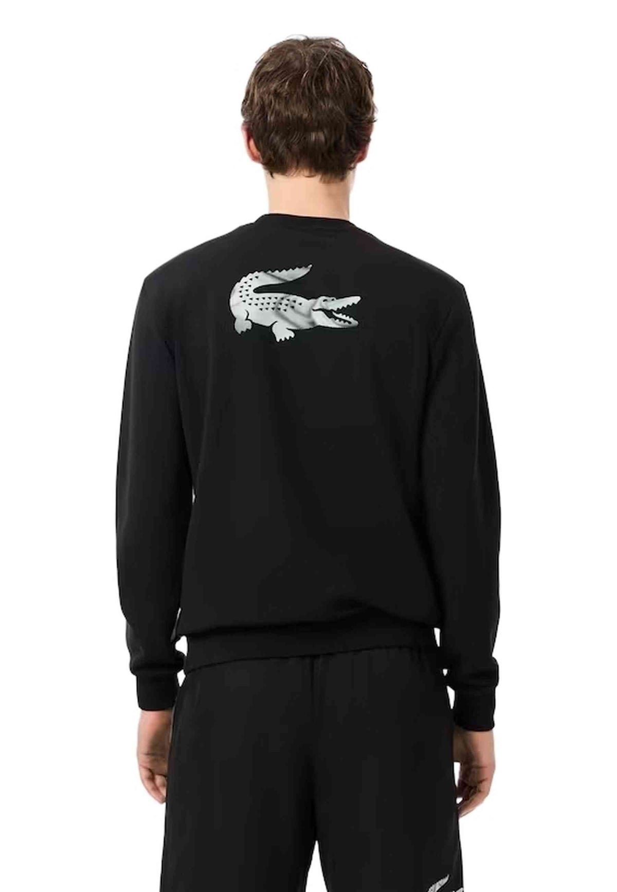 SUDADERA LACOSTE GRIS COLOURBLOCK SPORT CREWNECK SWEATSHIRT