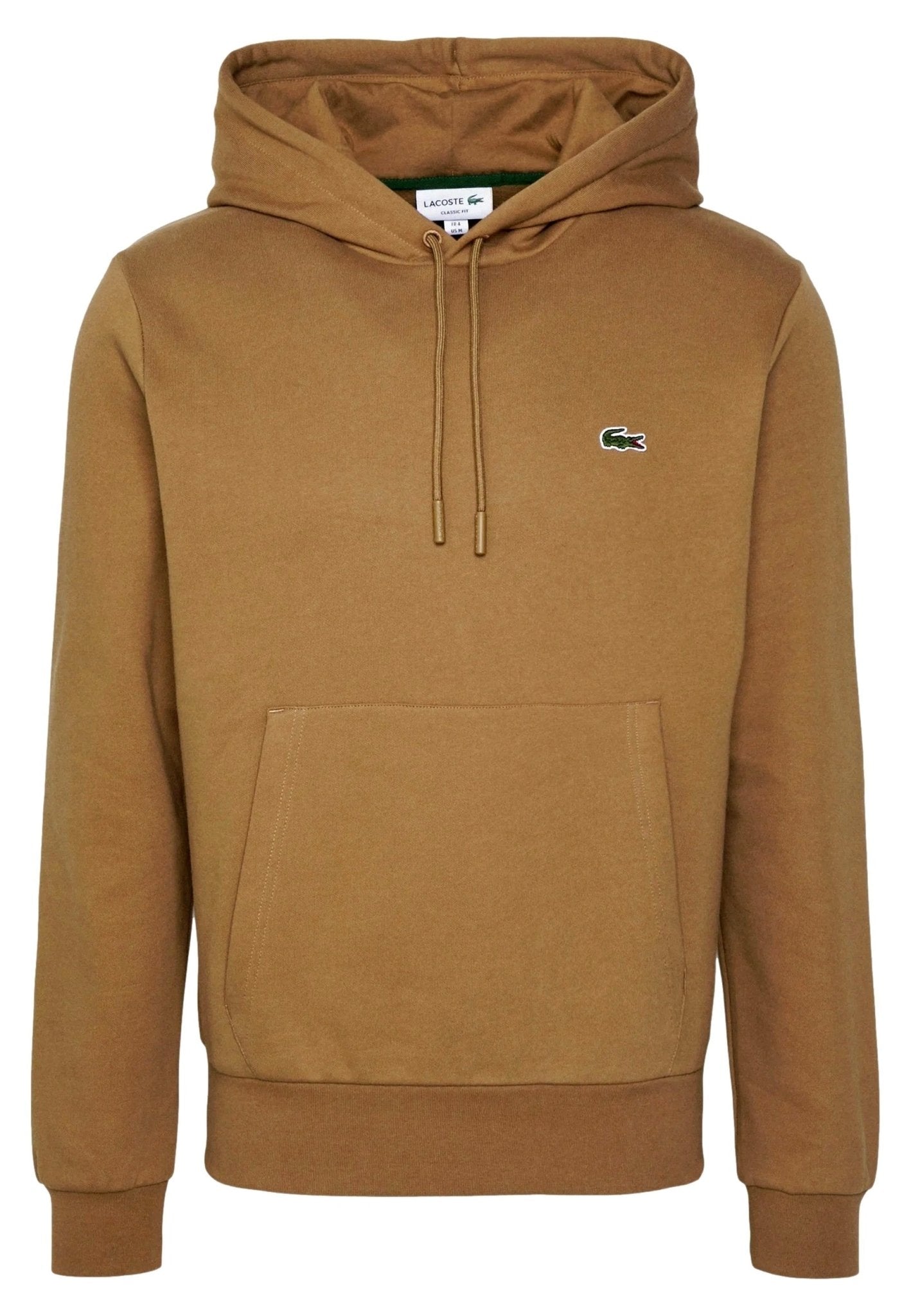 SUDADERA LACOSTE MARRON BASIC HOODED SWEATSHIRT - AREA ZERO