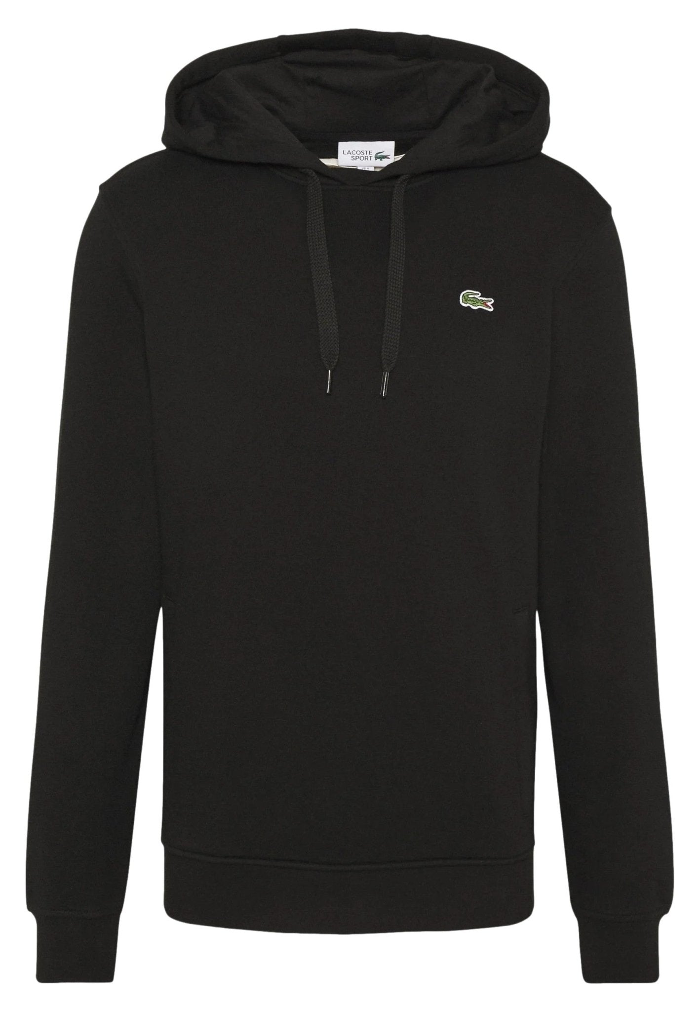 SUDADERA LACOSTE NEGRA BASIC HOODED SWEATSHIRT - AREA ZERO