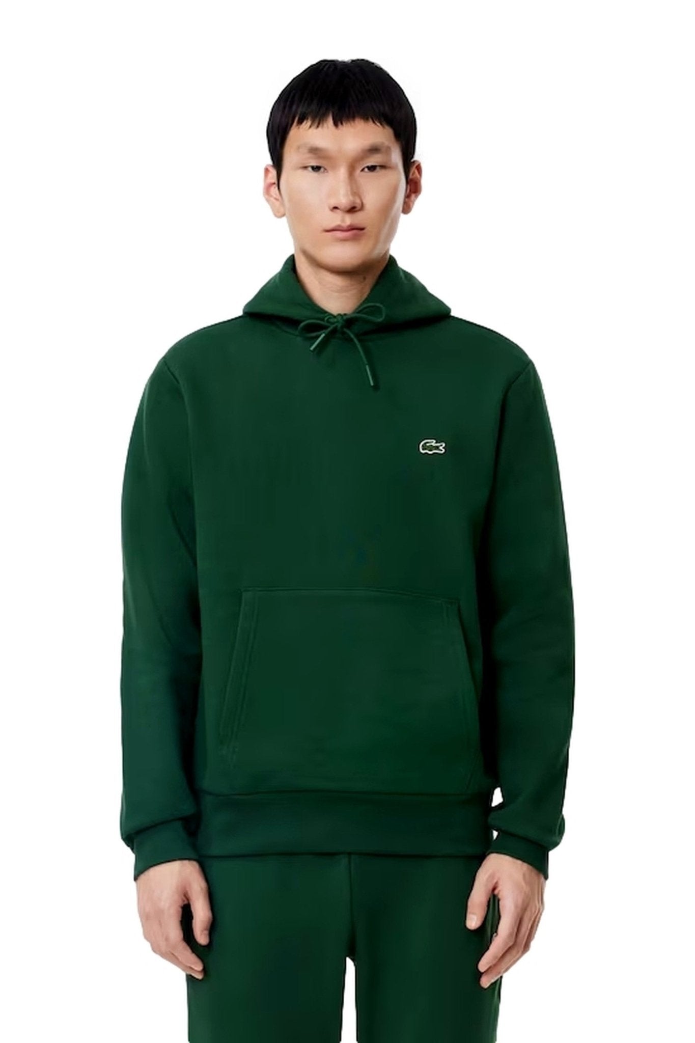 SUDADERA LACOSTE VERDE FOREST BASIC HOODED SWEATSHIRT - AREA ZERO