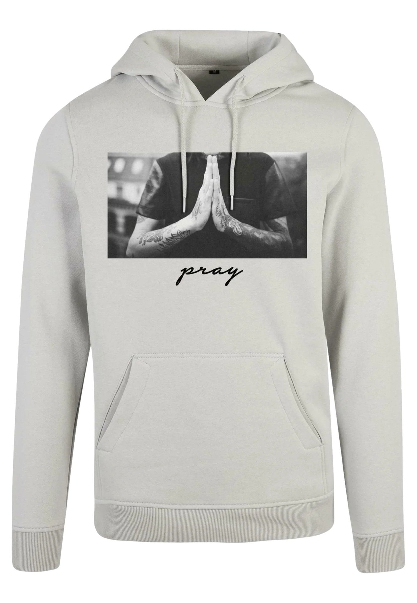 SUDADERA MISTER TEE BEIGE LIGHTASPHALT PRAY HOODIE - AREA ZERO