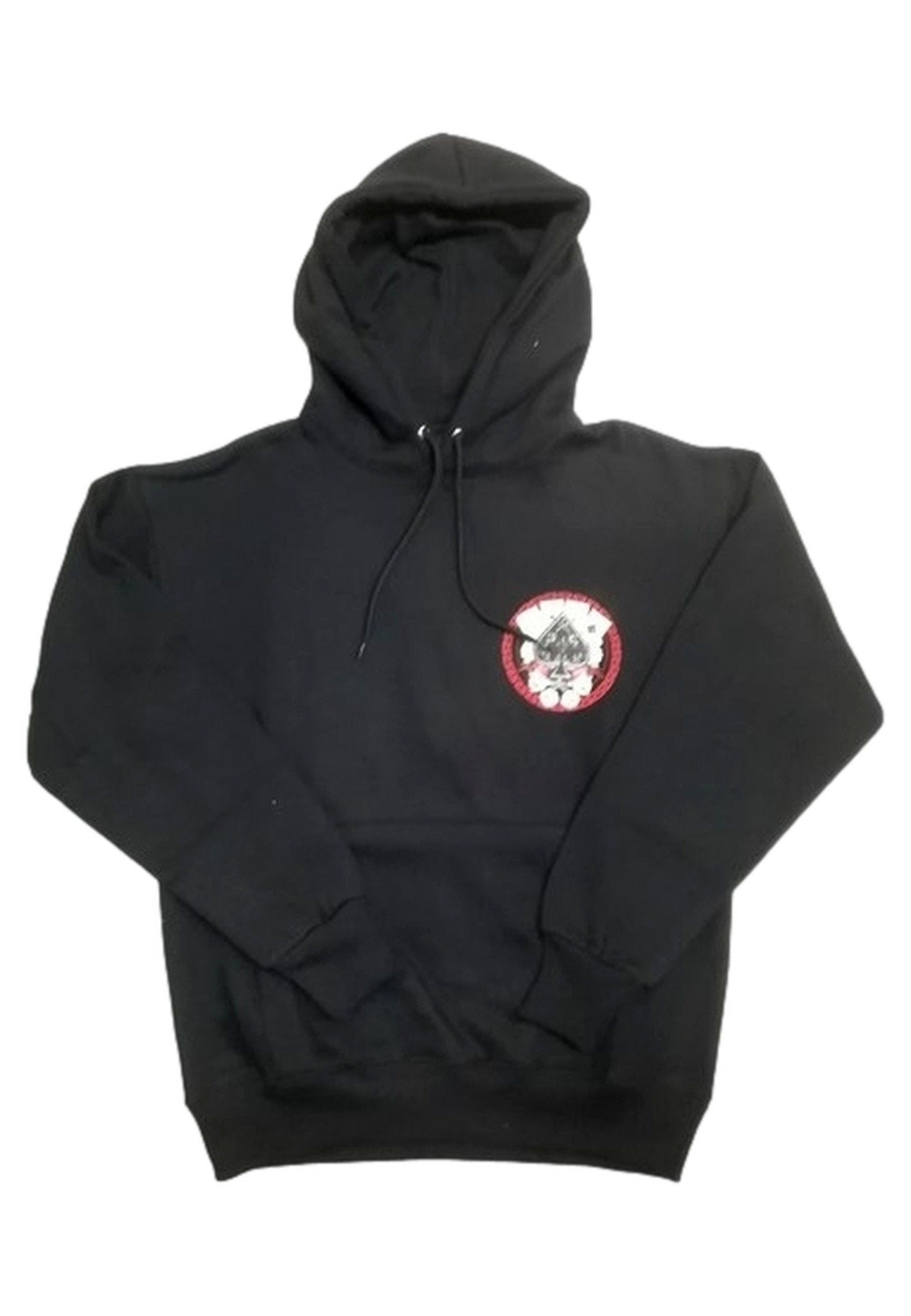 SUDADERA NEGRA POKER HOODIE - AREA ZERO