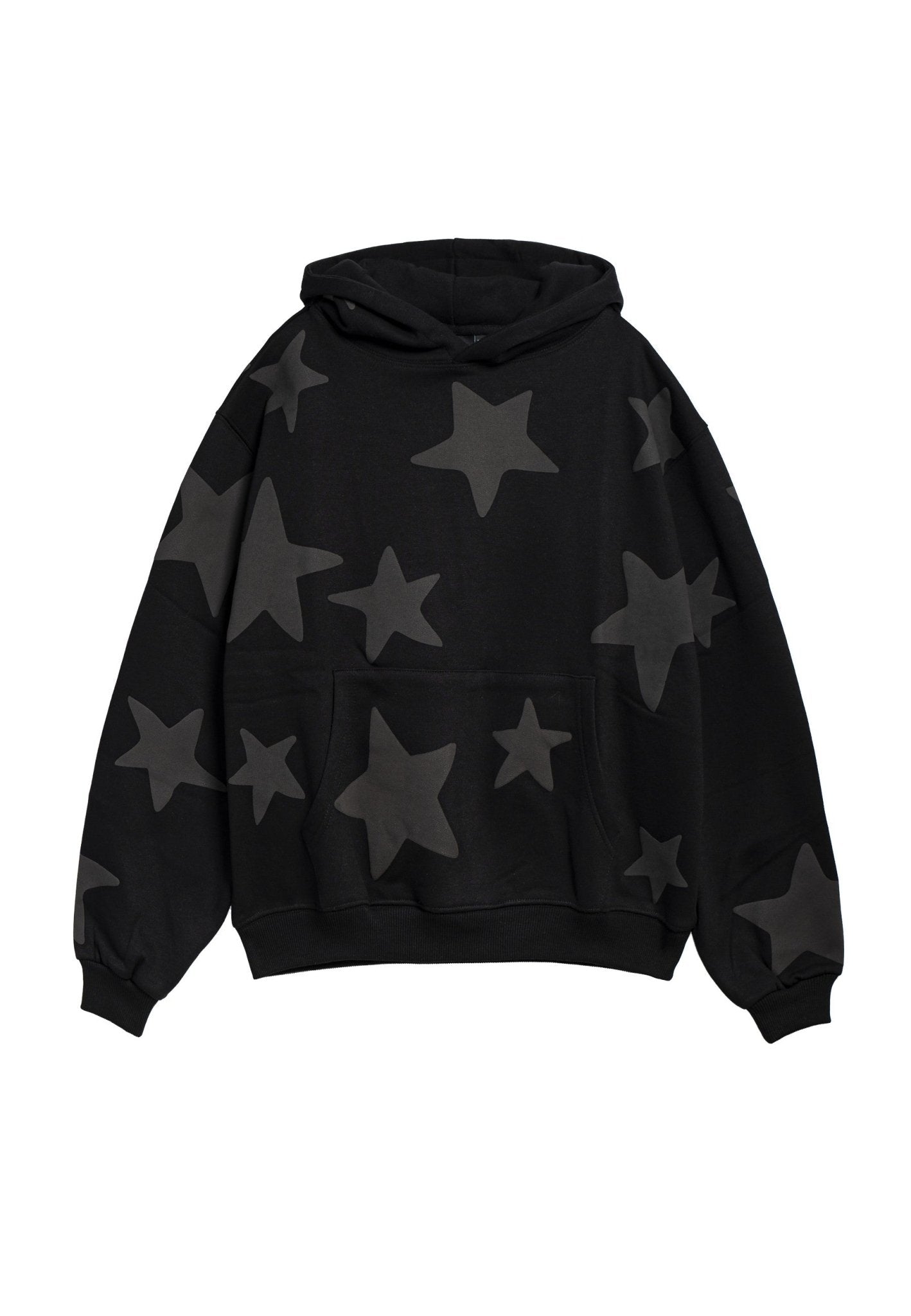 SUDADERA NEGRA/NEGRA FALLING STARS HOODIE - AREA ZERO