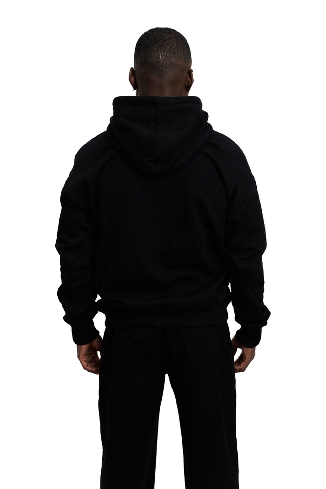SUDADERA NEGRA/ORO CHICAGO SNEAKERS GOLDEN FACE HOODIE - AREA ZERO