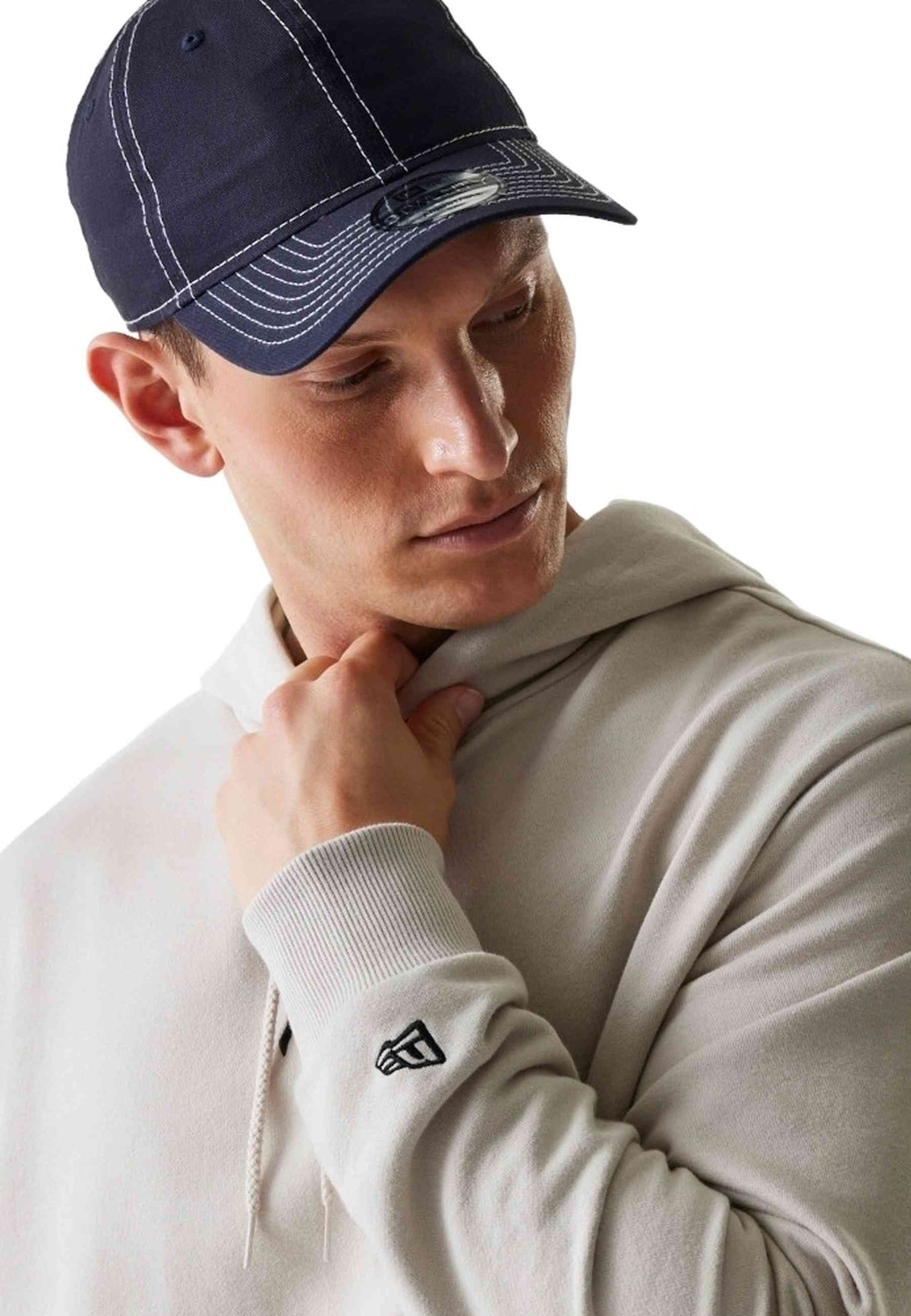 SUDADERA NEW ERA BEIGE NEW YORK YANKEES MLB LE MIDI OVERSIZED HOODIE
