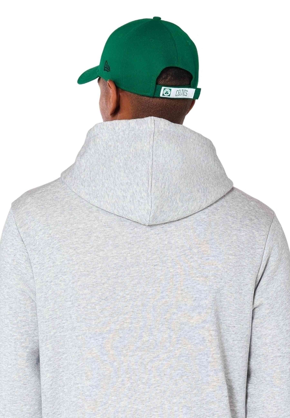 SUDADERA NEW ERA GRIS BOSTON CELTICS NBA REGULAR HOODY