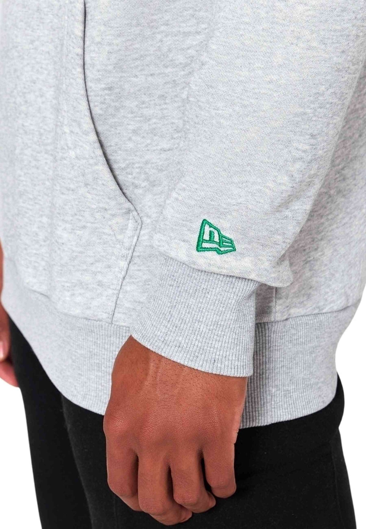 SUDADERA NEW ERA GRIS BOSTON CELTICS NBA REGULAR HOODY