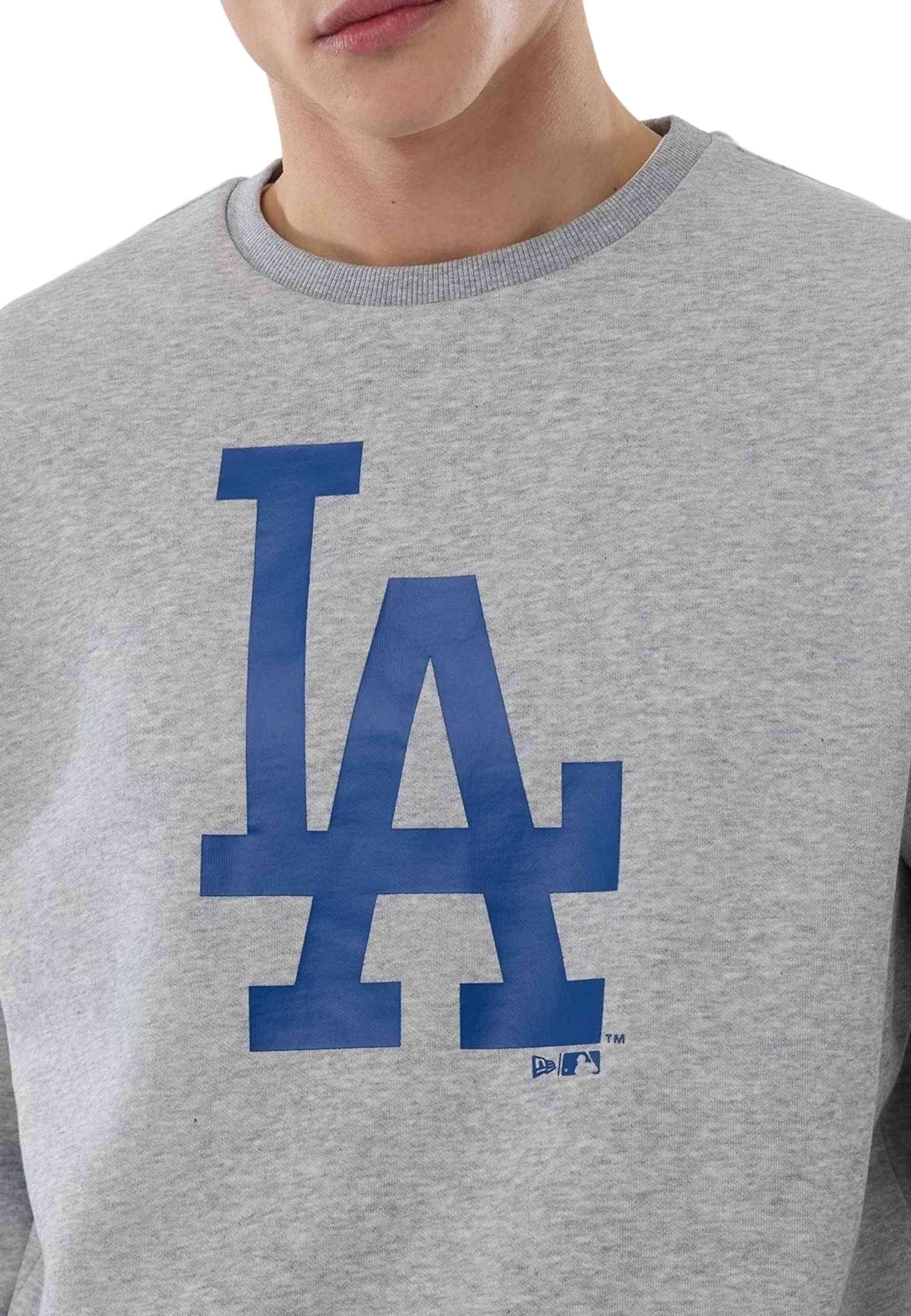SUDADERA NEW ERA GRIS DODGERS MLB REGULAR CREW NECK LOSDOD