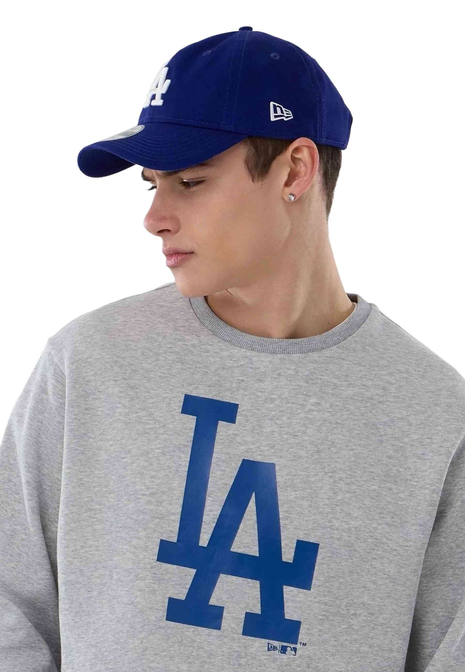 SUDADERA NEW ERA GRIS DODGERS MLB REGULAR CREW NECK LOSDOD