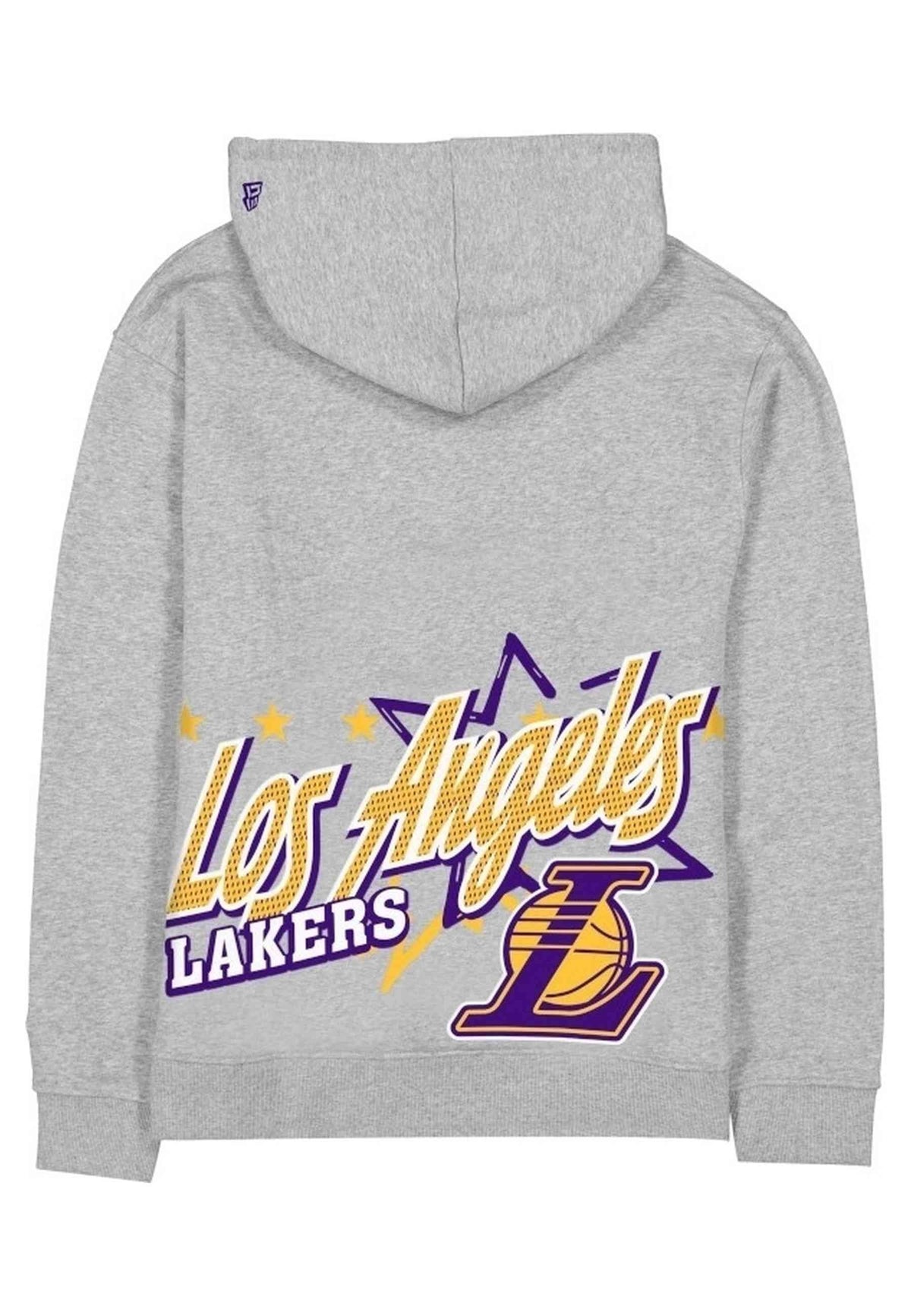 SUDADERA NEW ERA GRIS LOS ANGELES LAKERS SPT CLASSIC HOODIE