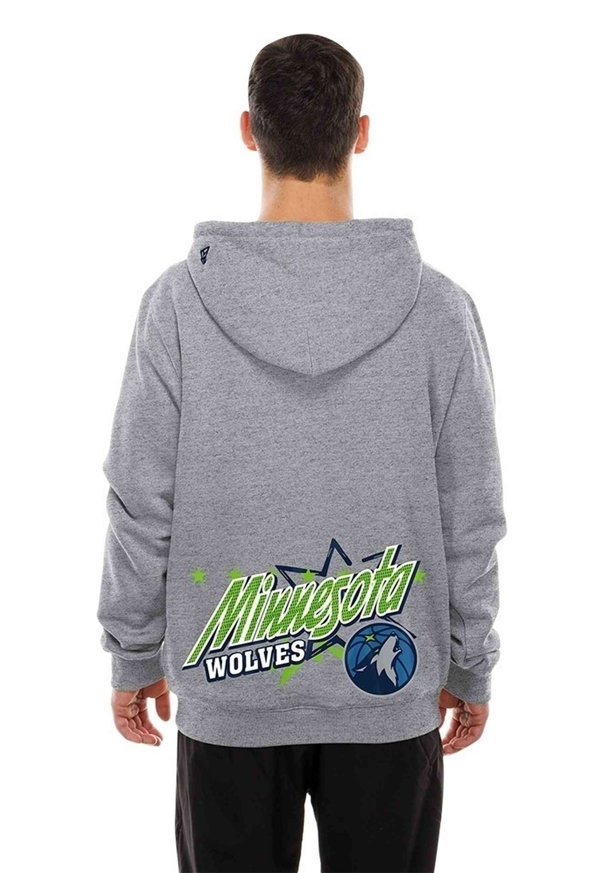SUDADERA NEW ERA GRIS MINNESOTA TIMBERLWOLVES SPT CLASSIC HOODIE