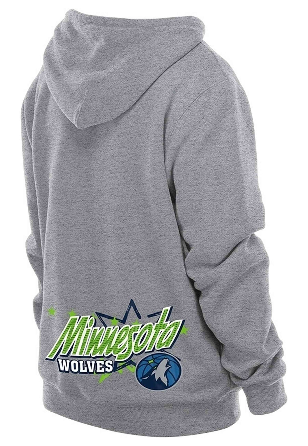 SUDADERA NEW ERA GRIS MINNESOTA TIMBERLWOLVES SPT CLASSIC HOODIE