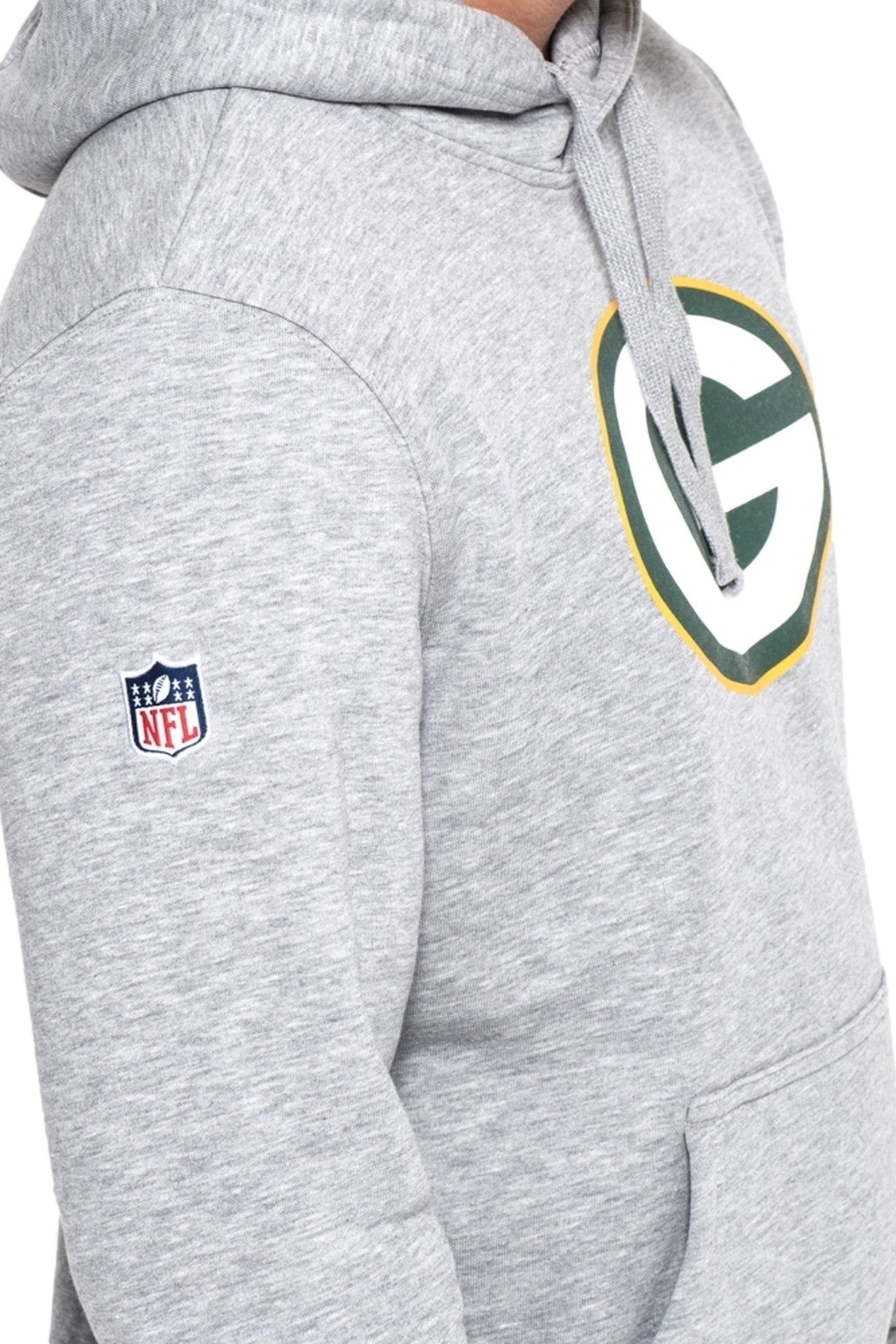 SUDADERA NEW ERA GRIS PACKERS TEAM LOGO PO HOODY - AREA ZERO
